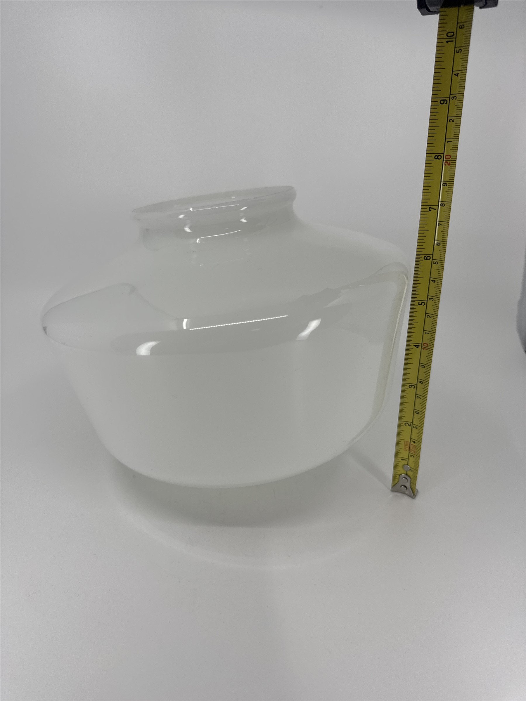 Vintage School House Milk Glass Light Shade Lamp Shade MCM Art Deco