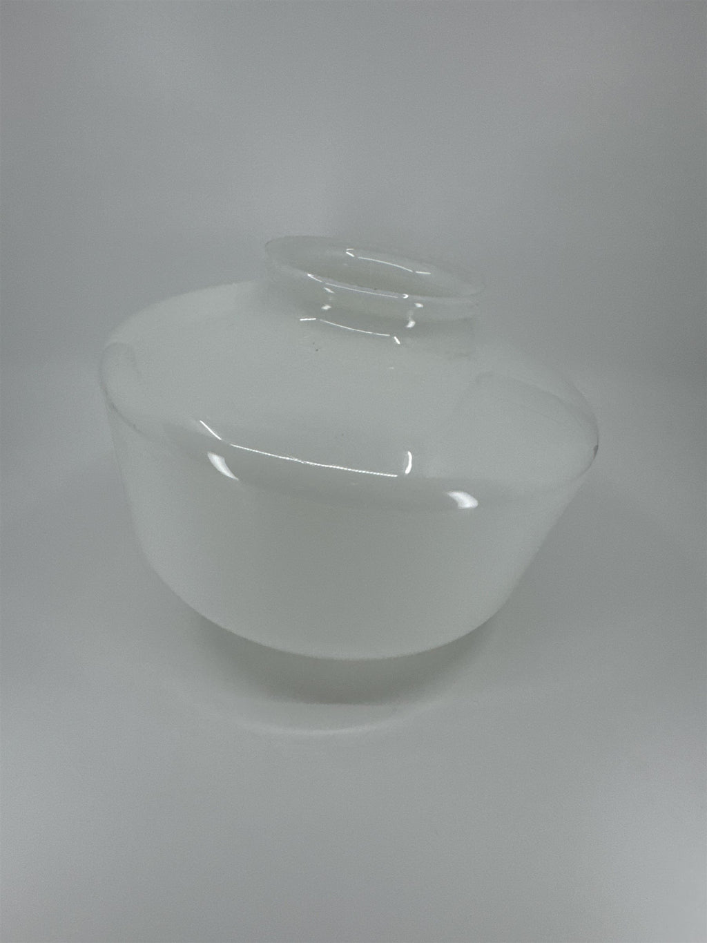 Vintage School House Milk Glass Light Shade Lamp Shade MCM Art Deco