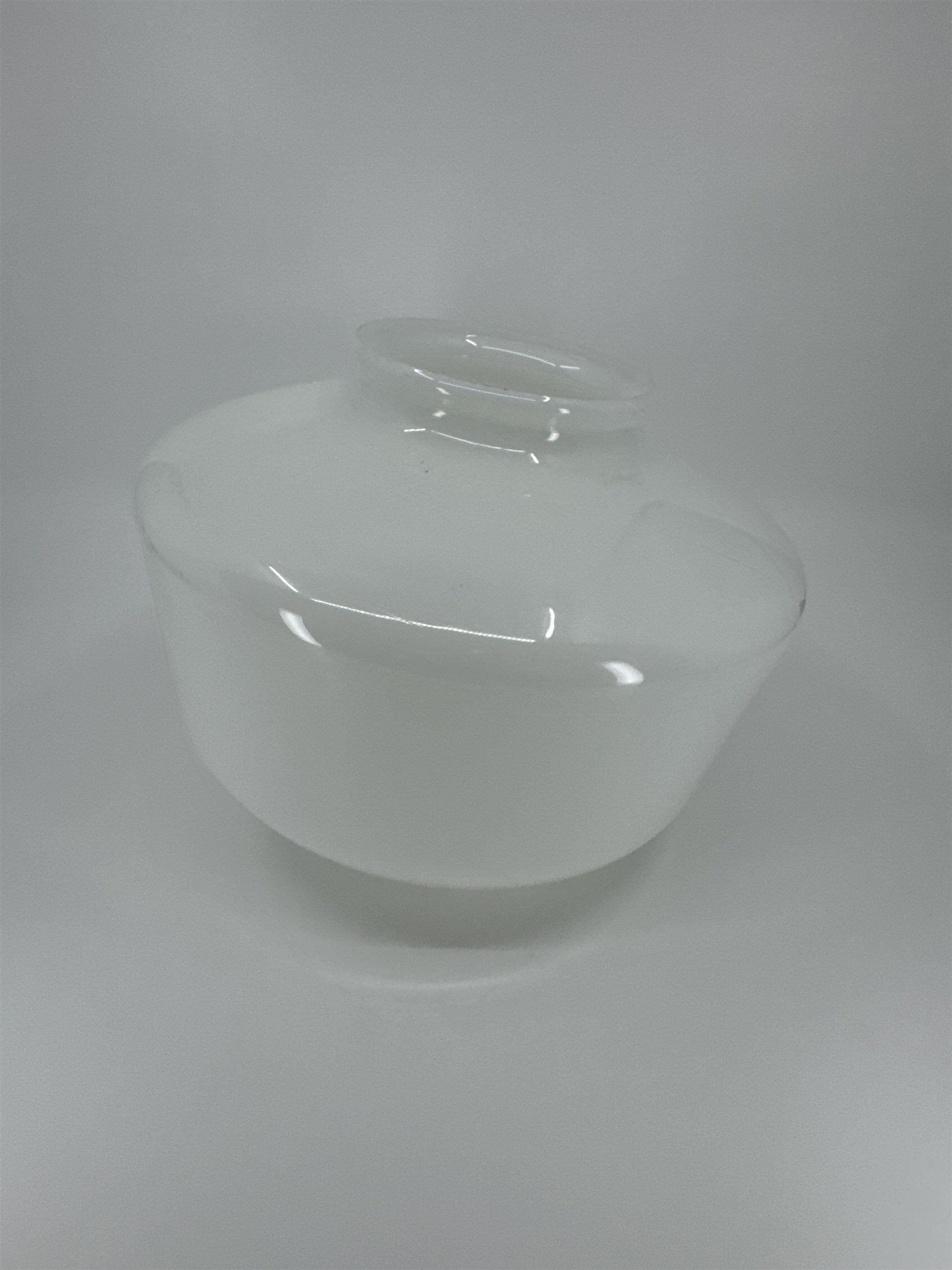 Vintage School House Milk Glass Light Shade Lamp Shade MCM Art Deco
