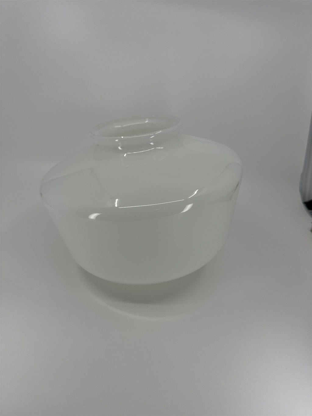 Vintage School House Milk Glass Light Shade Lamp Shade MCM Art Deco