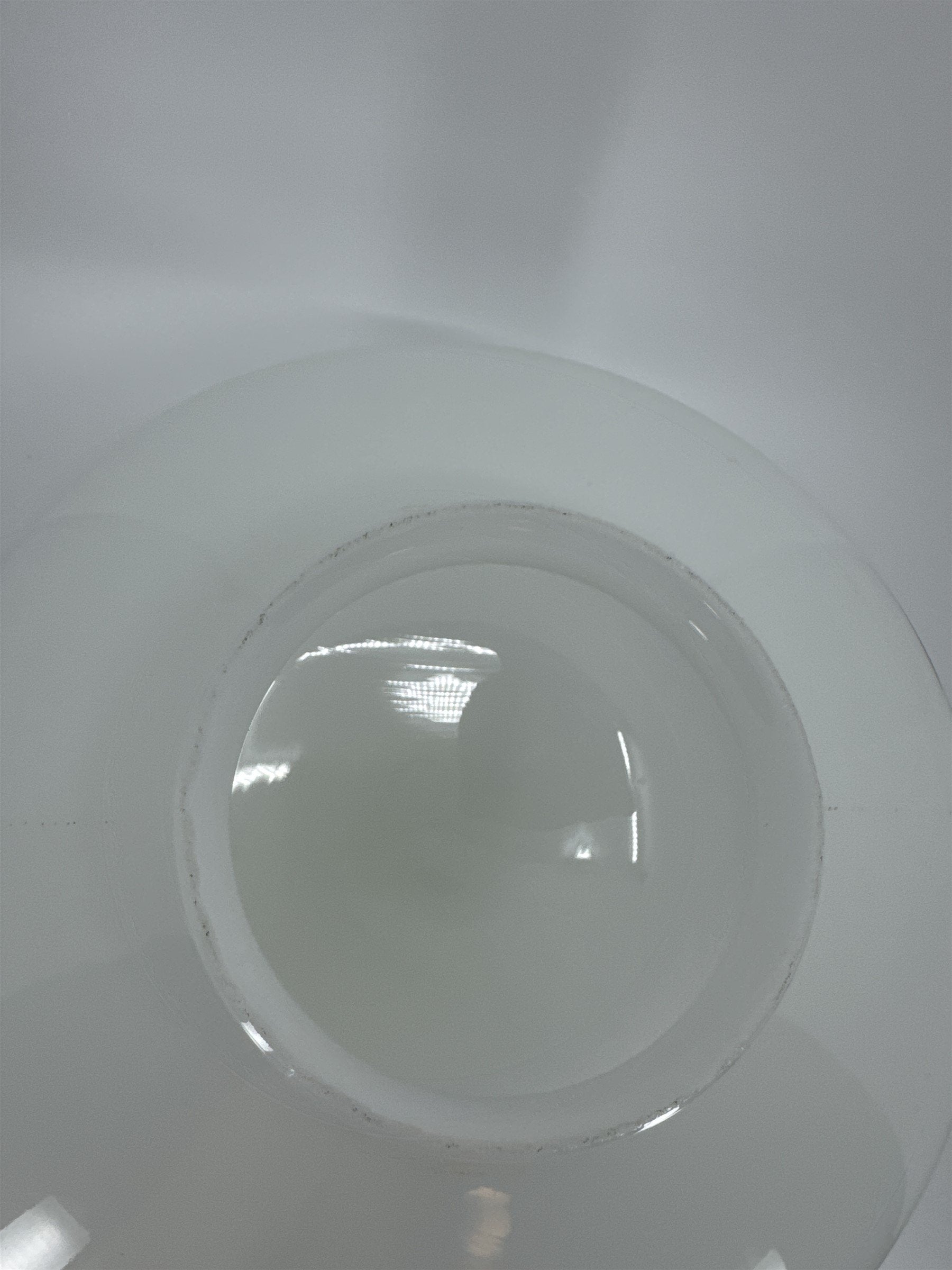 Vintage School House Milk Glass Light Shade Lamp Shade MCM Art Deco