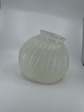 Vintage School House Milk Glass Swirl Bottom Light Shade Lamp Shade MCM Art Deco