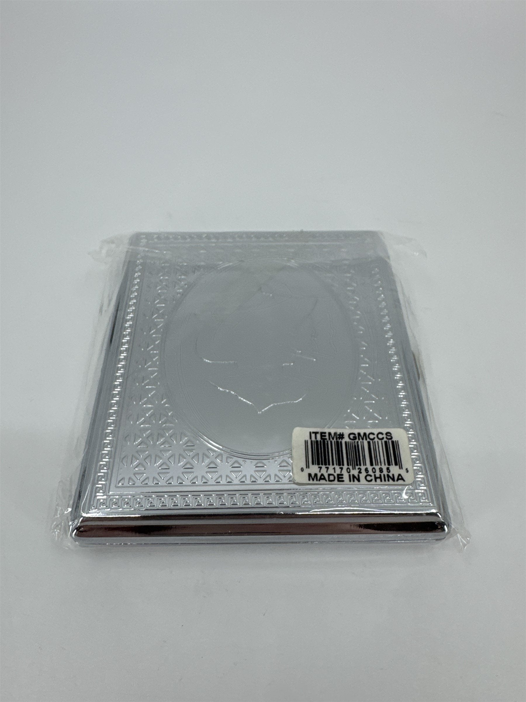 Gambler Cigarette Carrying Case Woman Smoking /w Bonnet Embossed Cigarette Case