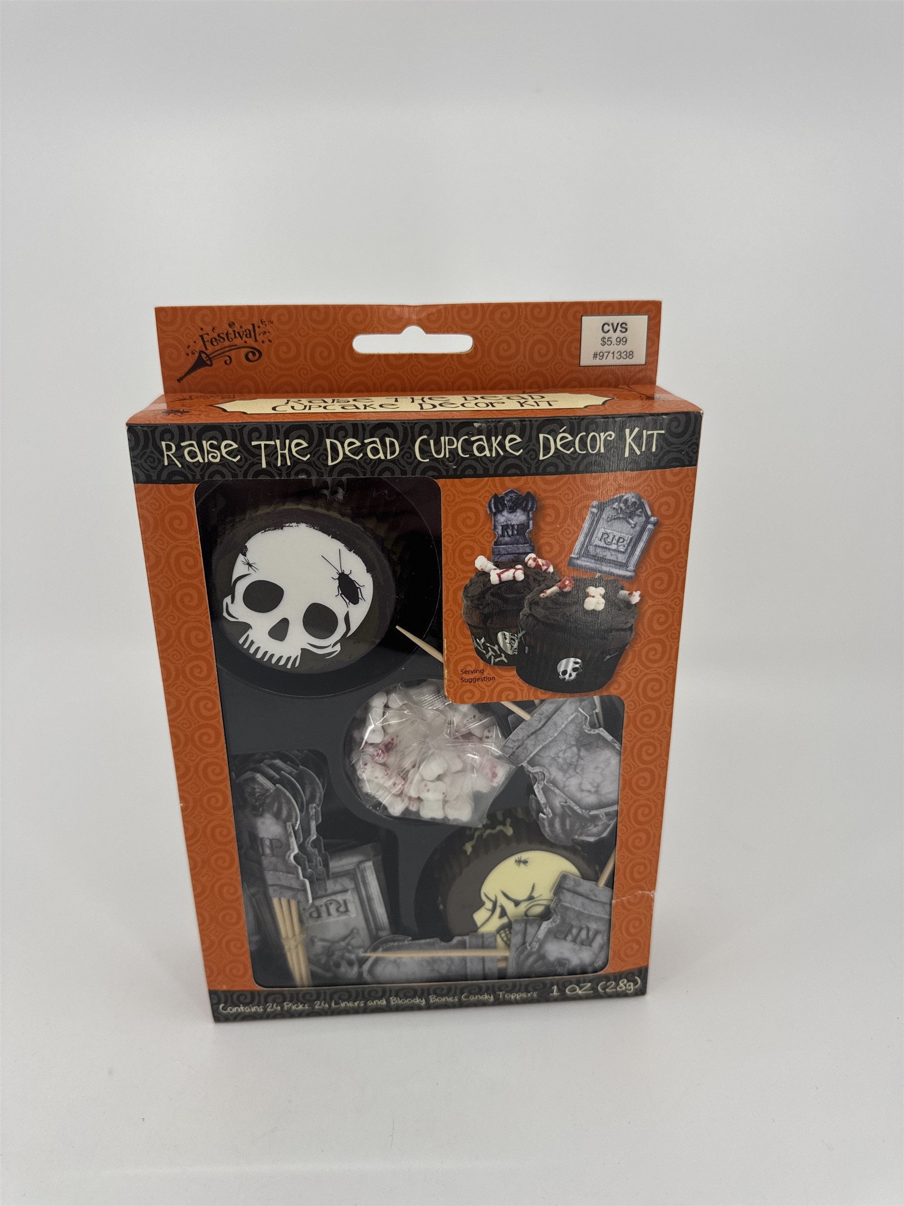Festival Raise the Dead Cupcake Decor Kit for Halloween for 24 Cupcakes Party