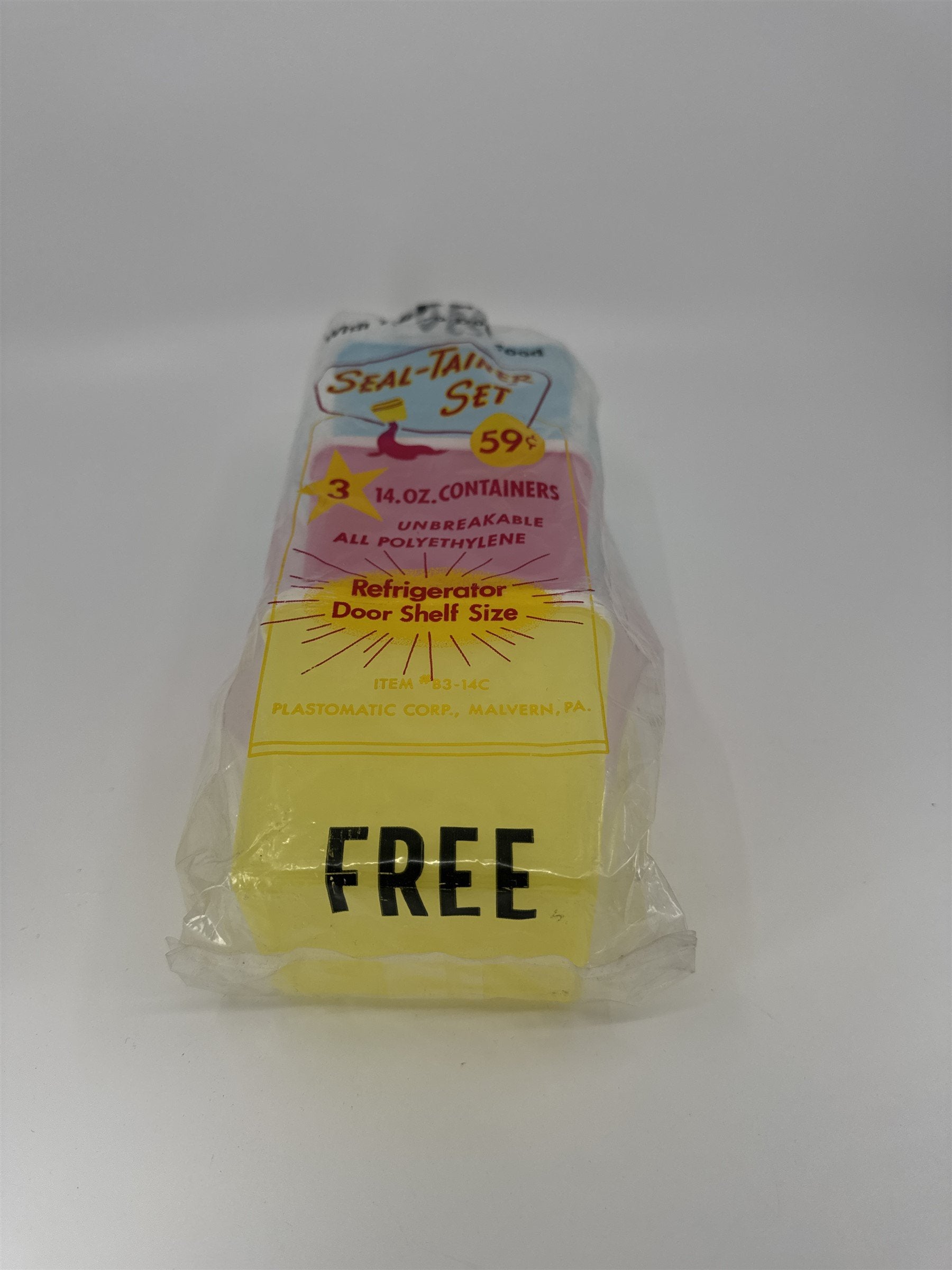 Trivo Dog Food Seal-Tainer Set of 3x 14oz Containers Unbreakable Polyethylene