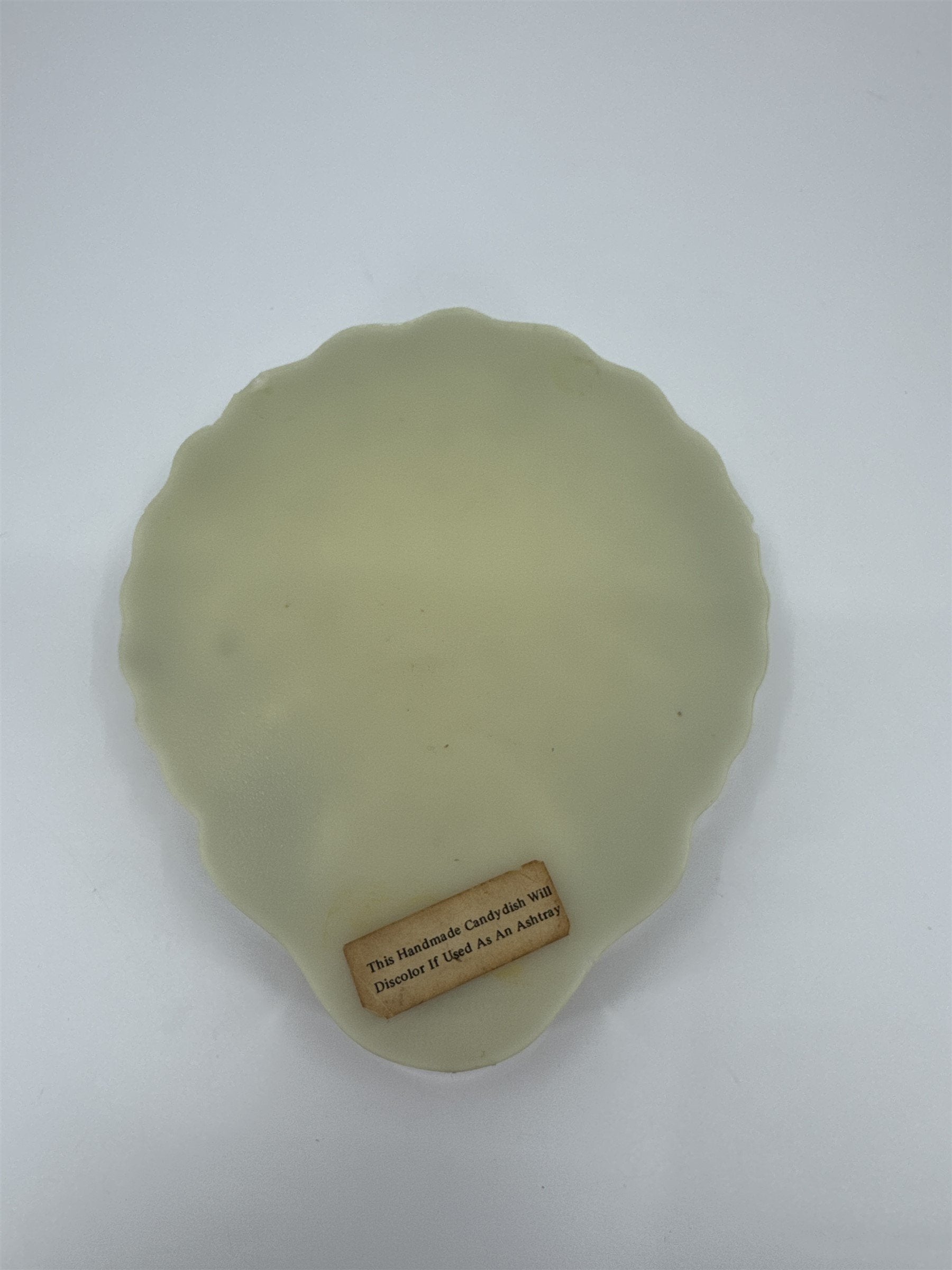 Vtg Handmade Resin Candy Dish Preserved Crab Moss Sea Shells Ocean Decor