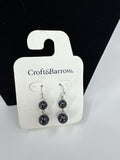 Croft & Barrow Faux Black Pearl Earrings