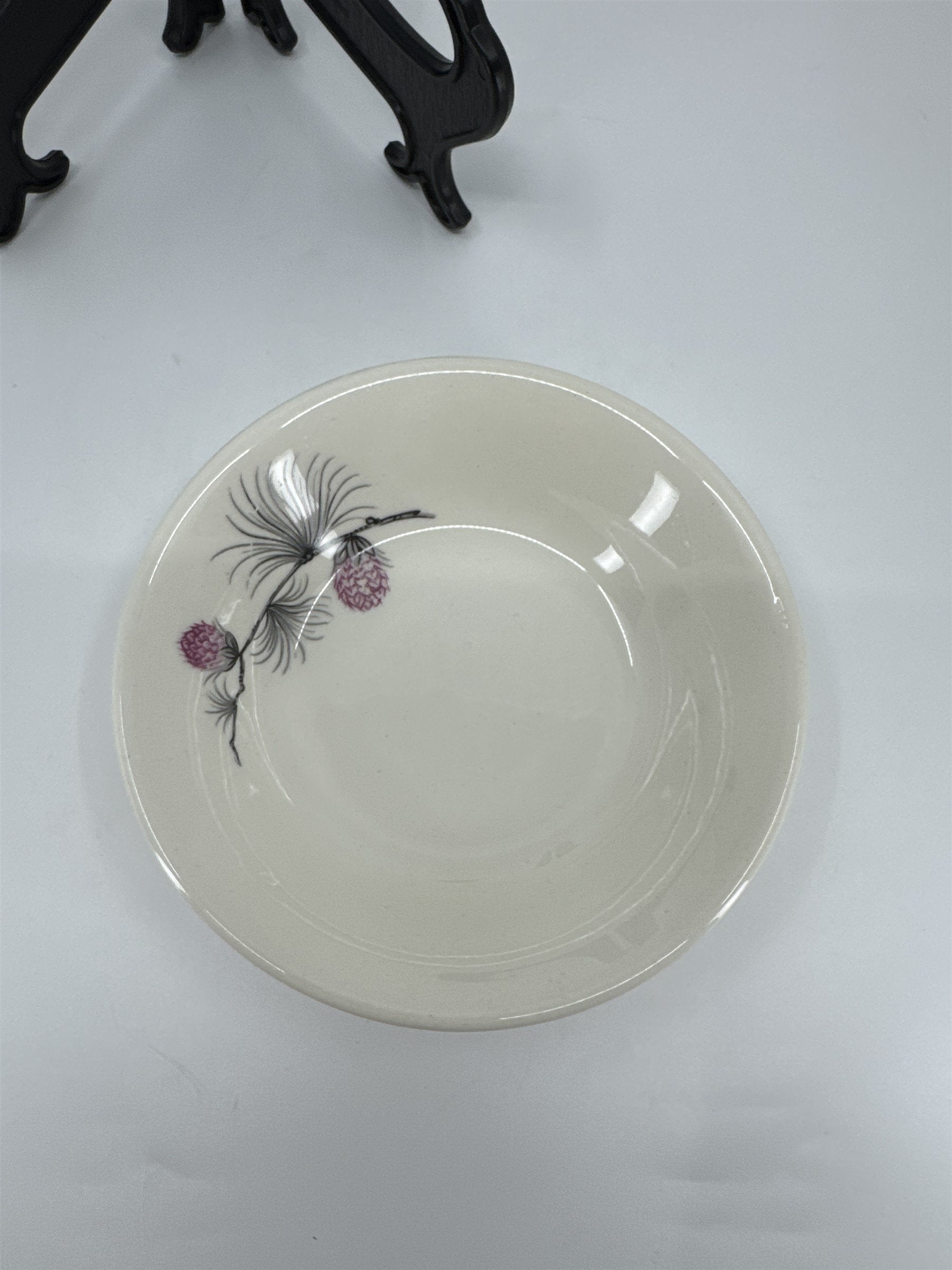 Vintage Alleghenyware Canonsburg Pottery Co. Wild Clover USA Dessert/Sauce Bowl