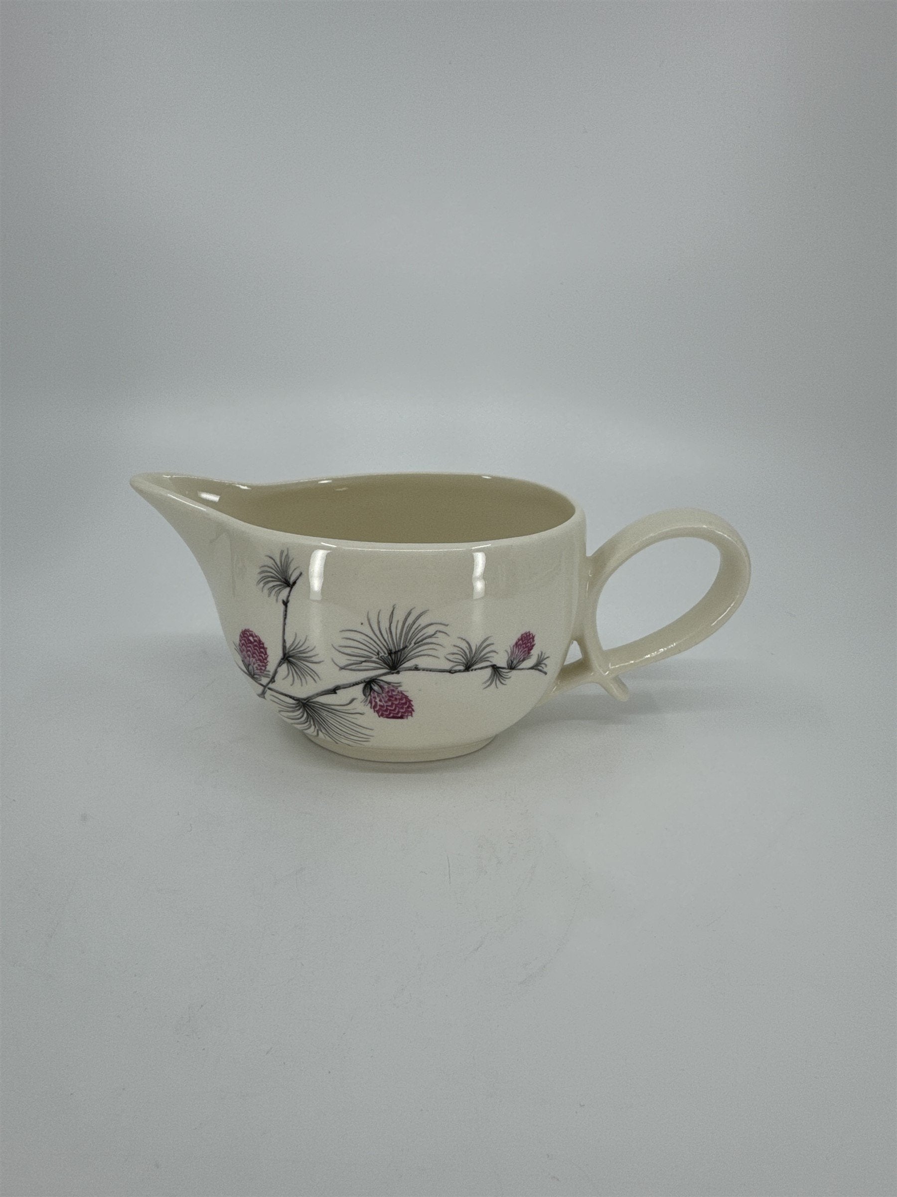 Vintage Alleghenyware Canonsburg Pottery Co. Wild Clover USA Creamer Gravy Coupe