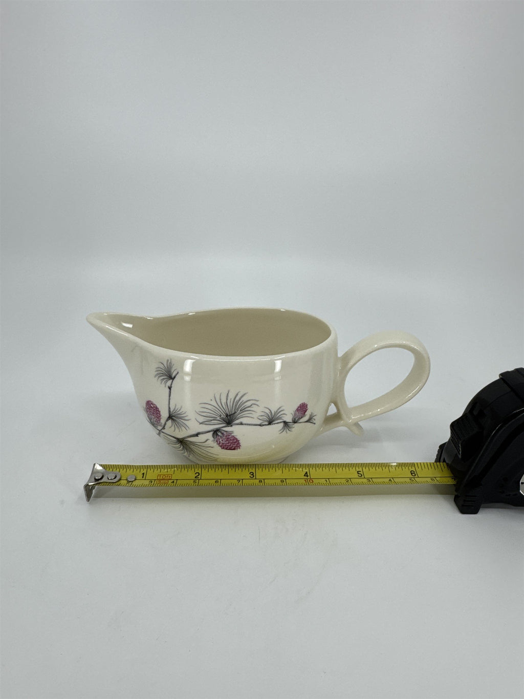 Vintage Alleghenyware Canonsburg Pottery Co. Wild Clover USA Creamer Gravy Coupe