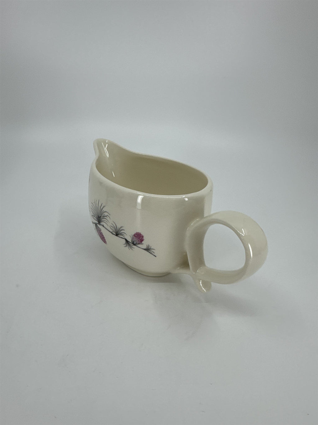 Vintage Alleghenyware Canonsburg Pottery Co. Wild Clover USA Creamer Gravy Coupe