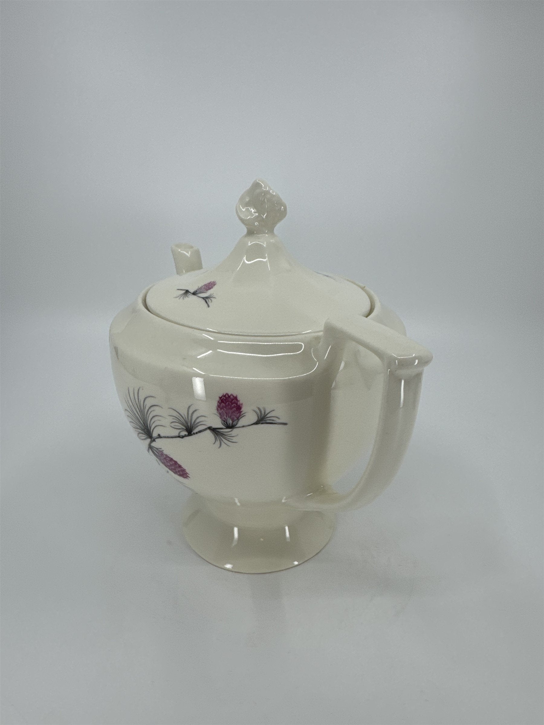 Vintage Alleghenyware Canonsburg Pottery Co. Wild Clover USA Lidded Teapot