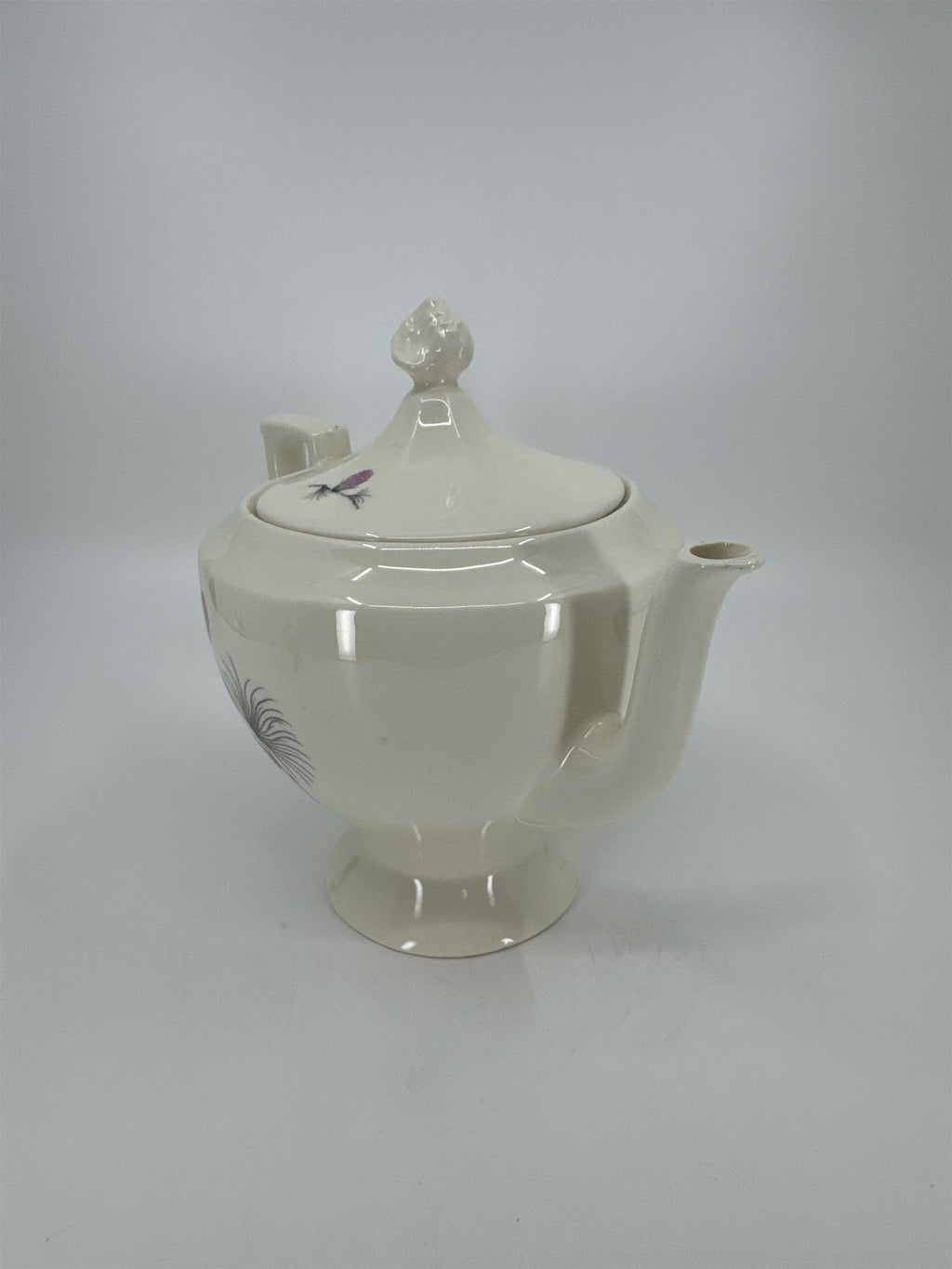 Vintage Alleghenyware Canonsburg Pottery Co. Wild Clover USA Lidded Teapot
