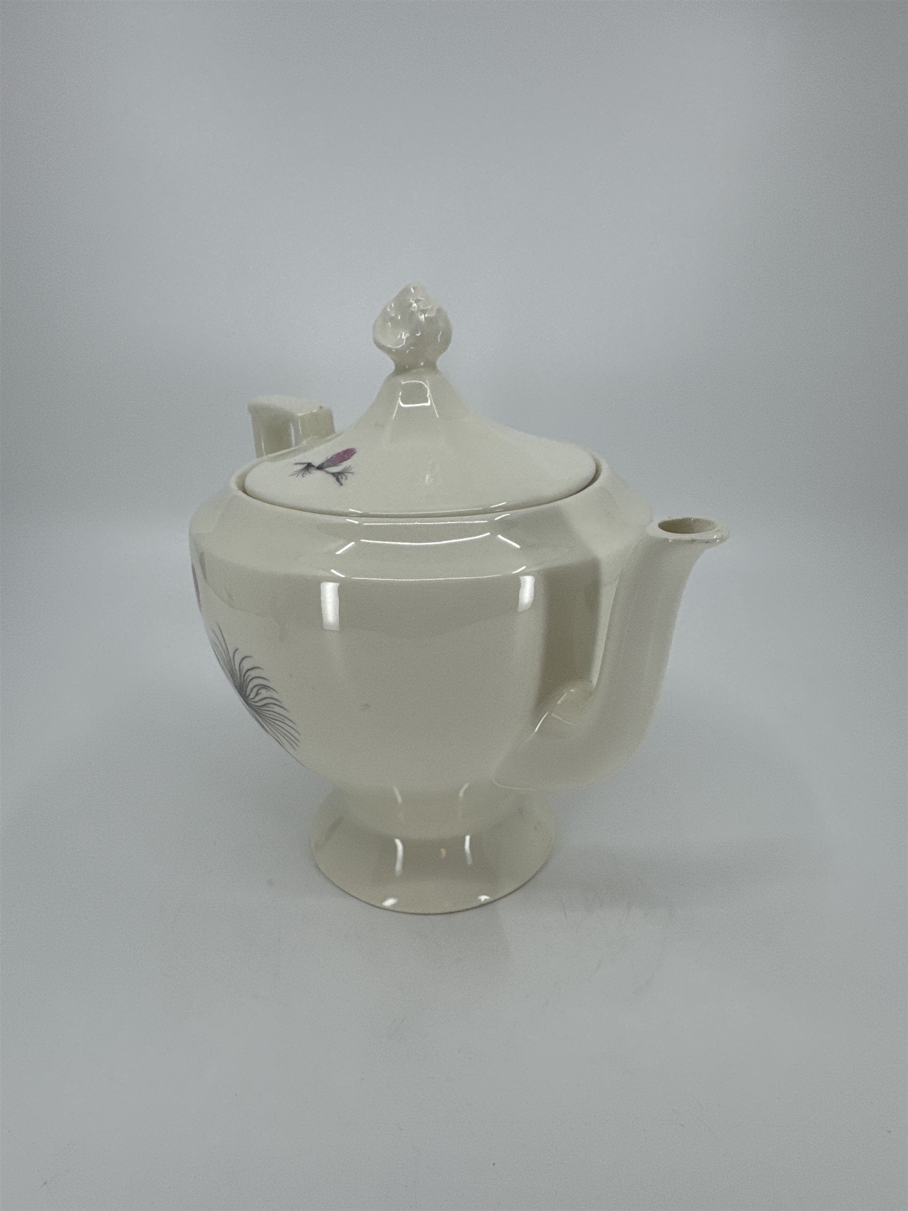 Vintage Alleghenyware Canonsburg Pottery Co. Wild Clover USA Lidded Teapot