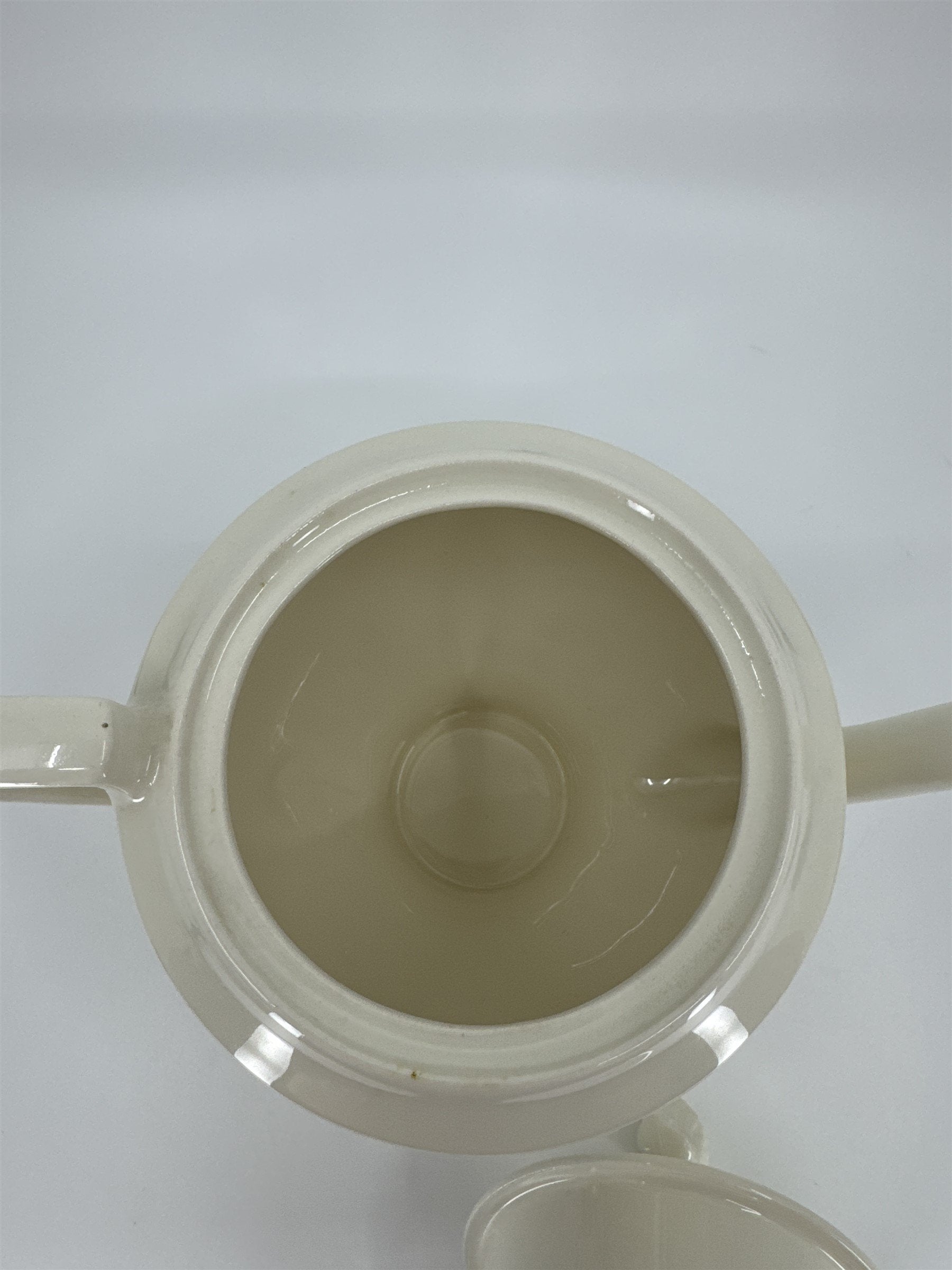 Vintage Alleghenyware Canonsburg Pottery Co. Wild Clover USA Lidded Teapot