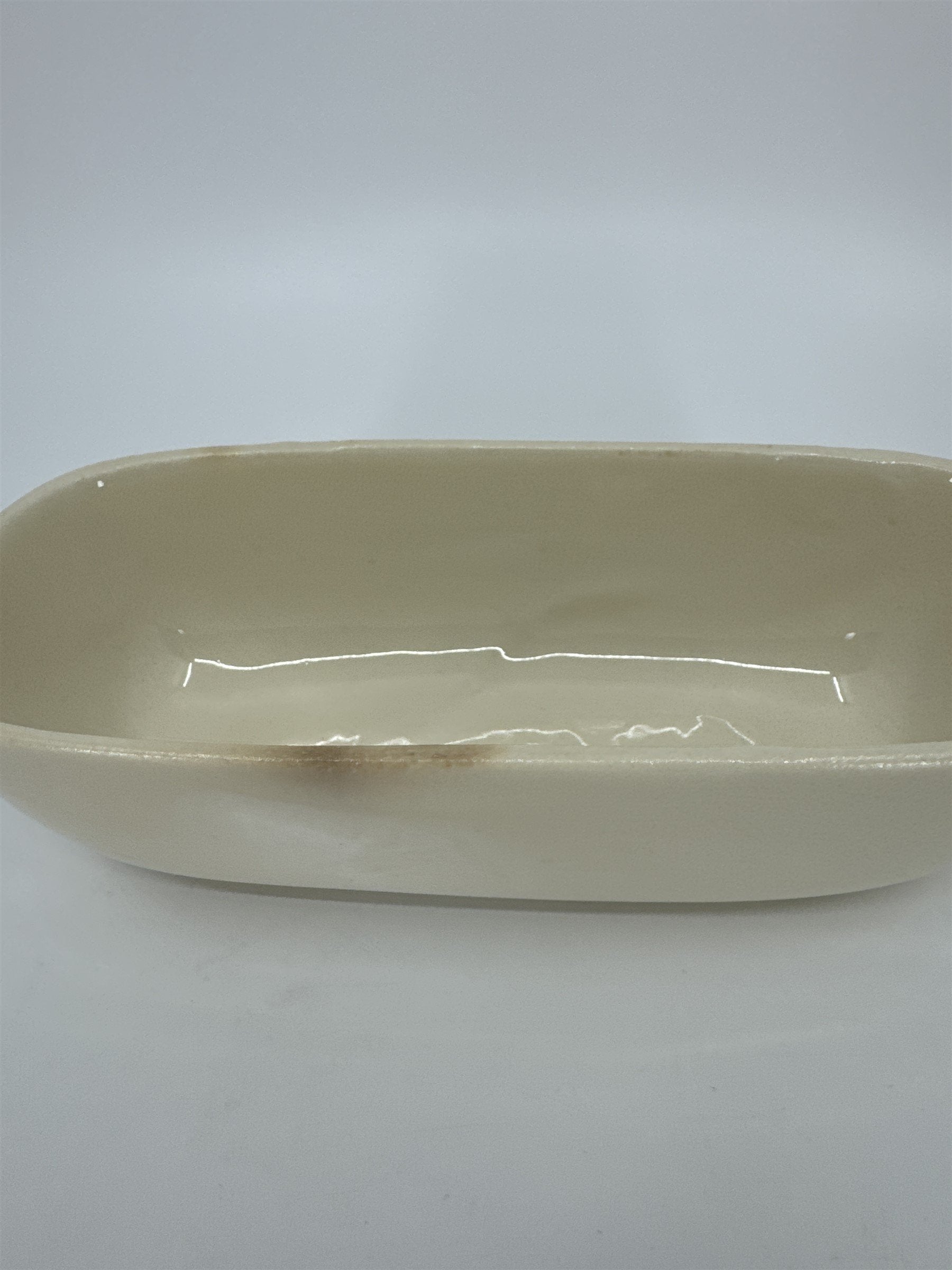 Vintage Alleghenyware Canonsburg Pottery Co. Wild Clover USA Butter Dish (Burns)