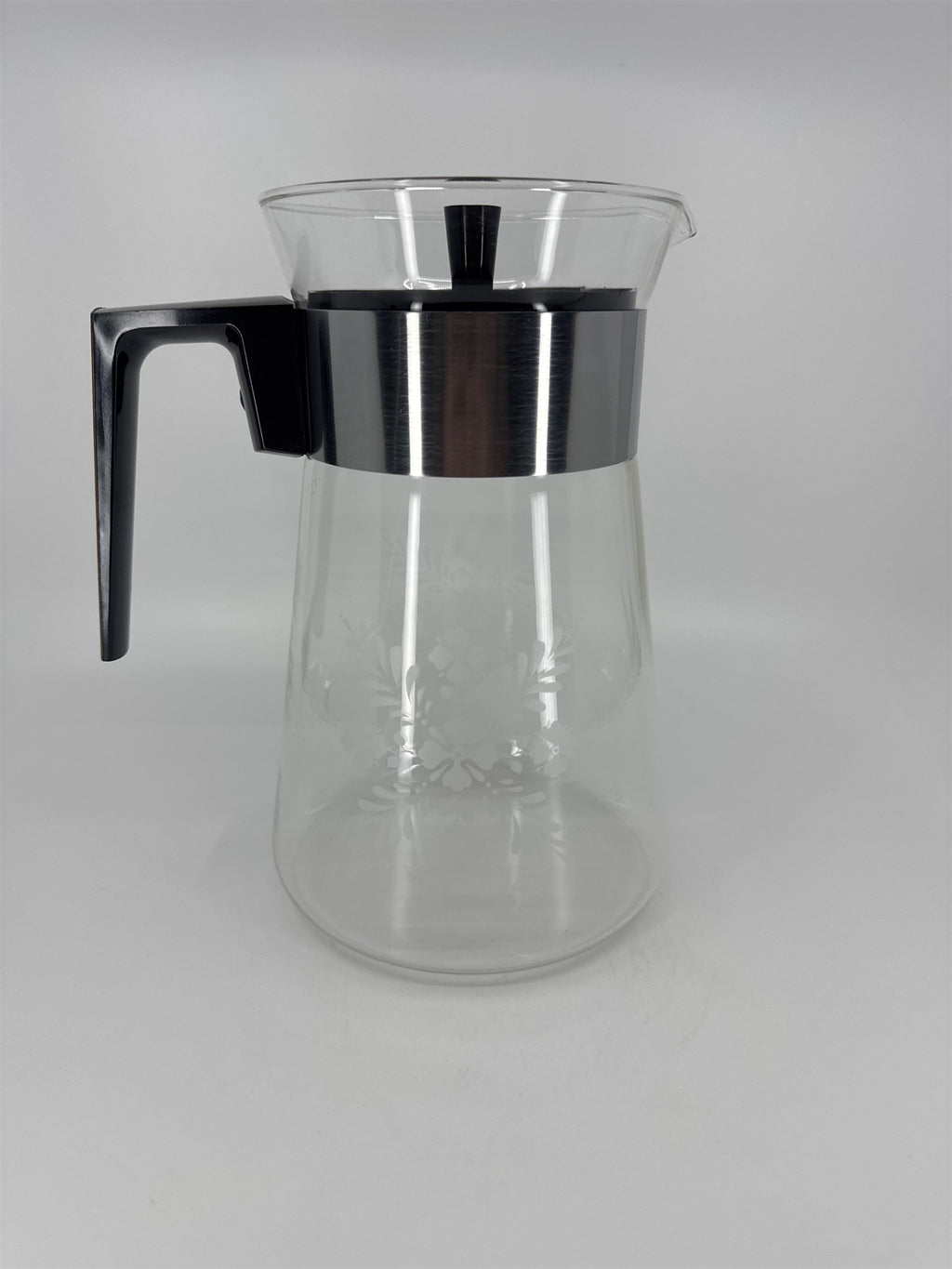 MCM Pyrexware Clear Glass 12 Cup Coffee Carafe w/Lid & Original Box 7812 CW