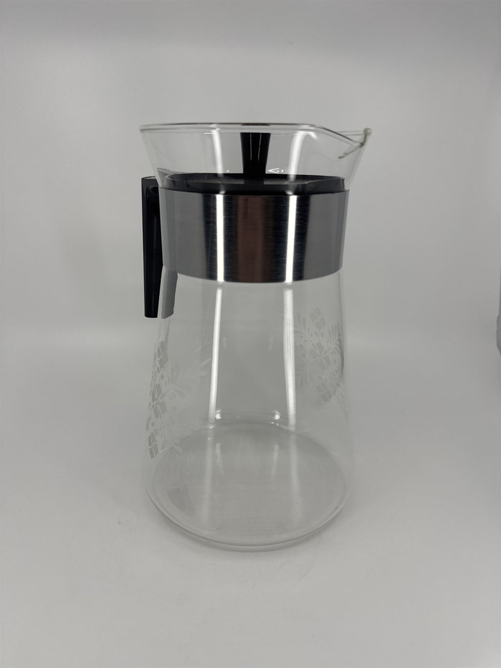 MCM Pyrexware Clear Glass 12 Cup Coffee Carafe w/Lid & Original Box 7812 CW