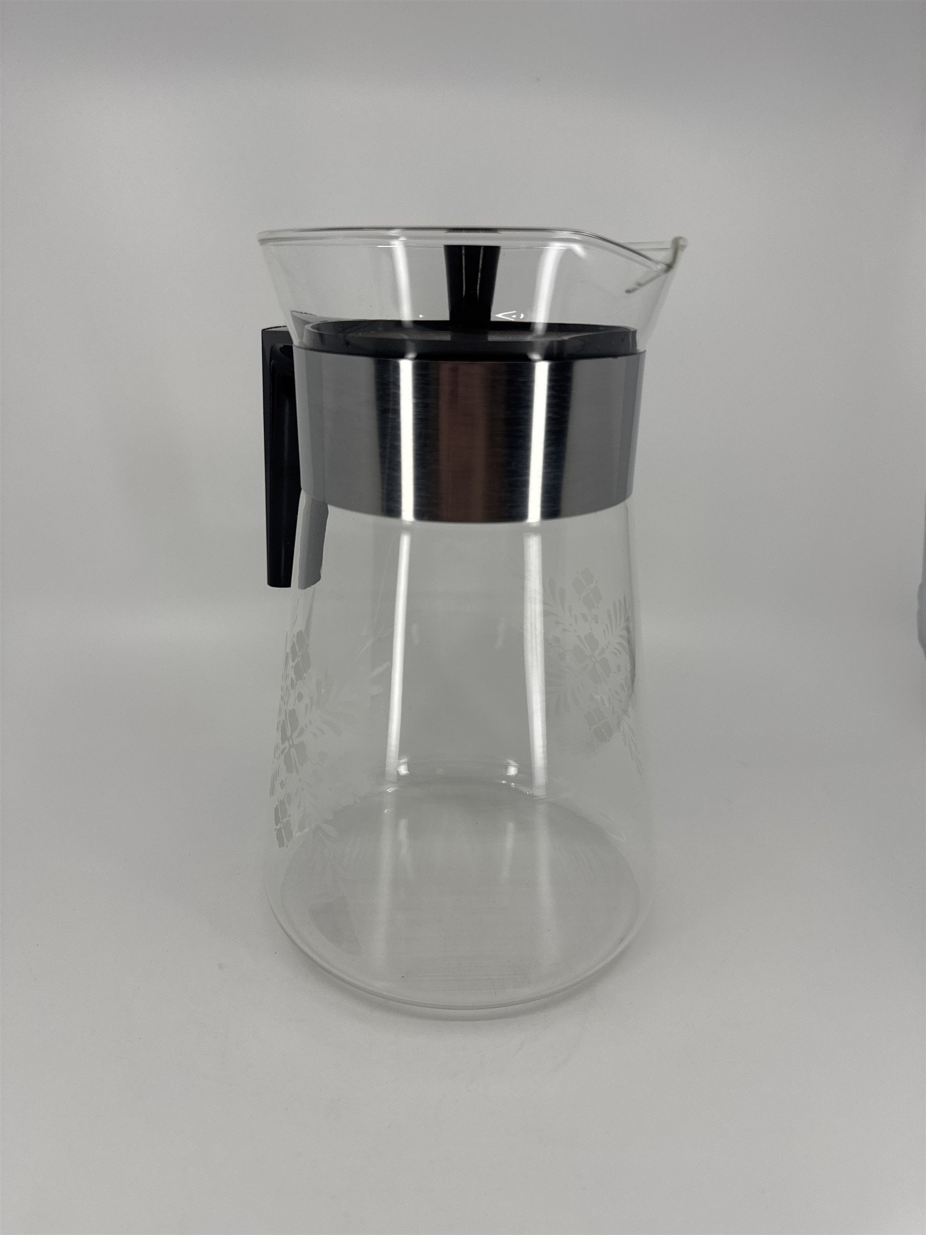 MCM Pyrexware Clear Glass 12 Cup Coffee Carafe w/Lid & Original Box 7812 CW