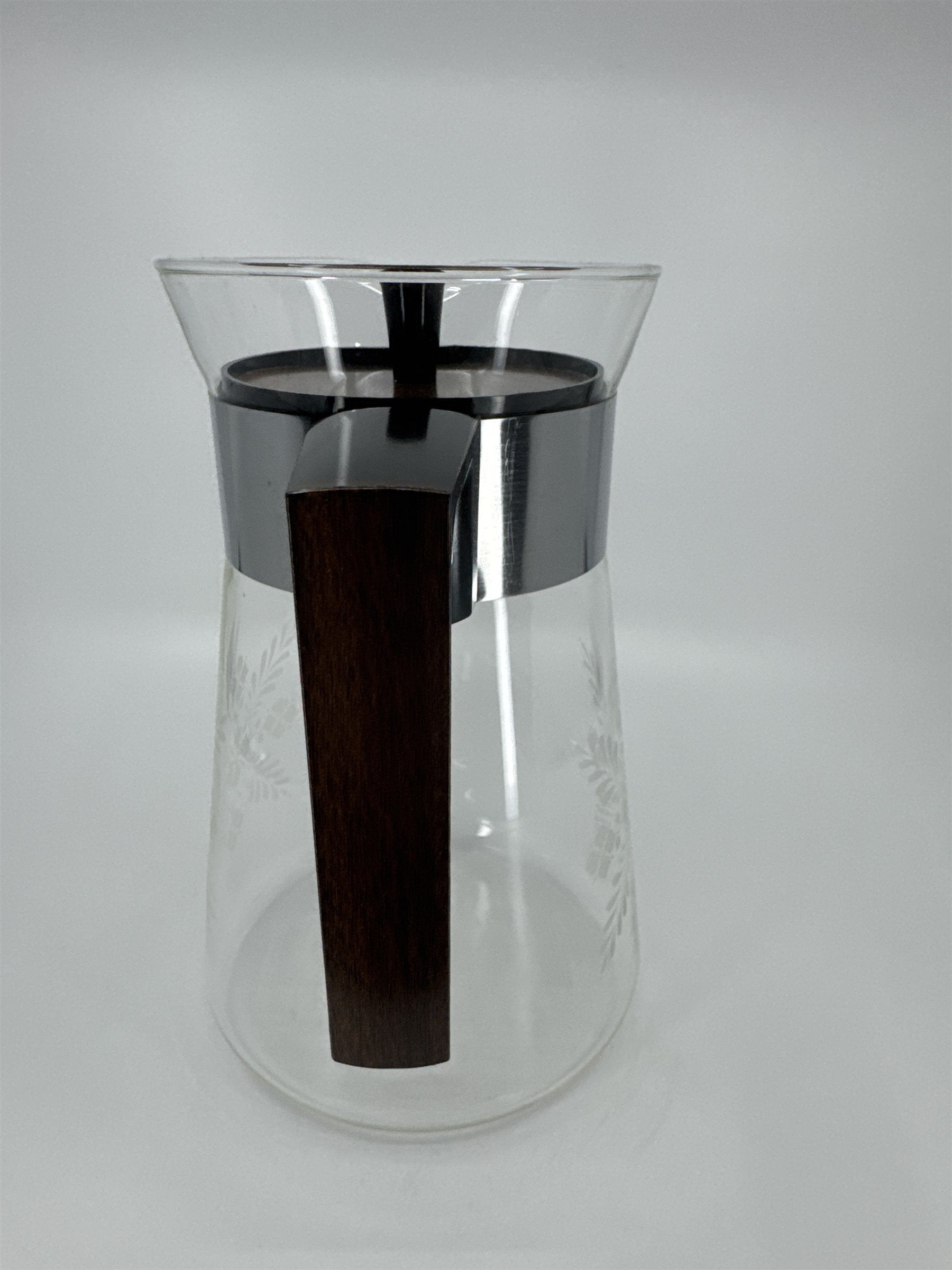 MCM Pyrexware Clear Glass 12 Cup Coffee Carafe w/Lid & Original Box 7812 CW