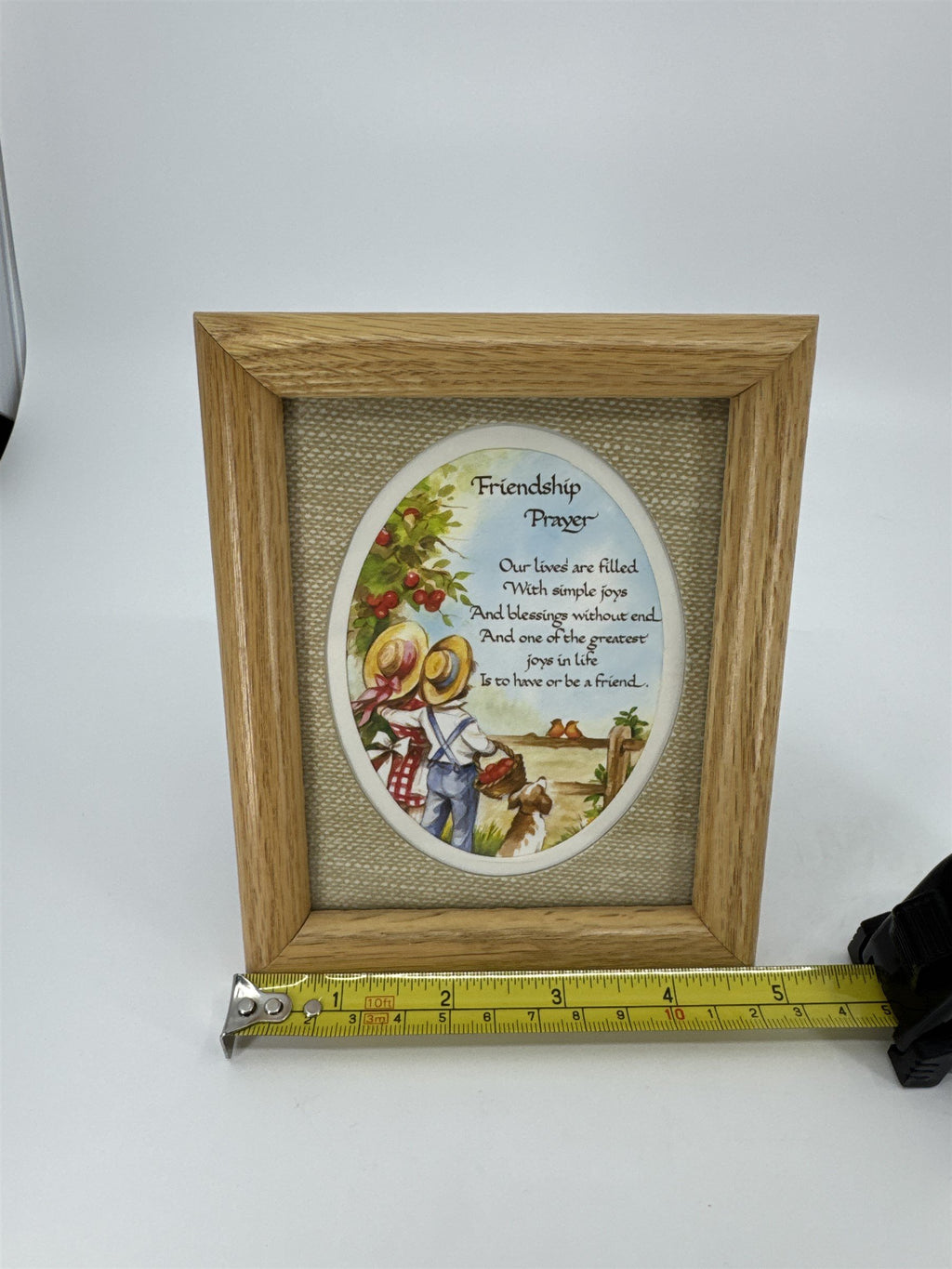 Vintage Bristol Craft Inc. Washingtonville NY Friendship Prayer Framed Blessing