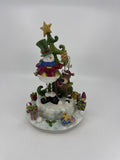 Home Interiors Snowman Christmas Tree Spinning Music Box 59122