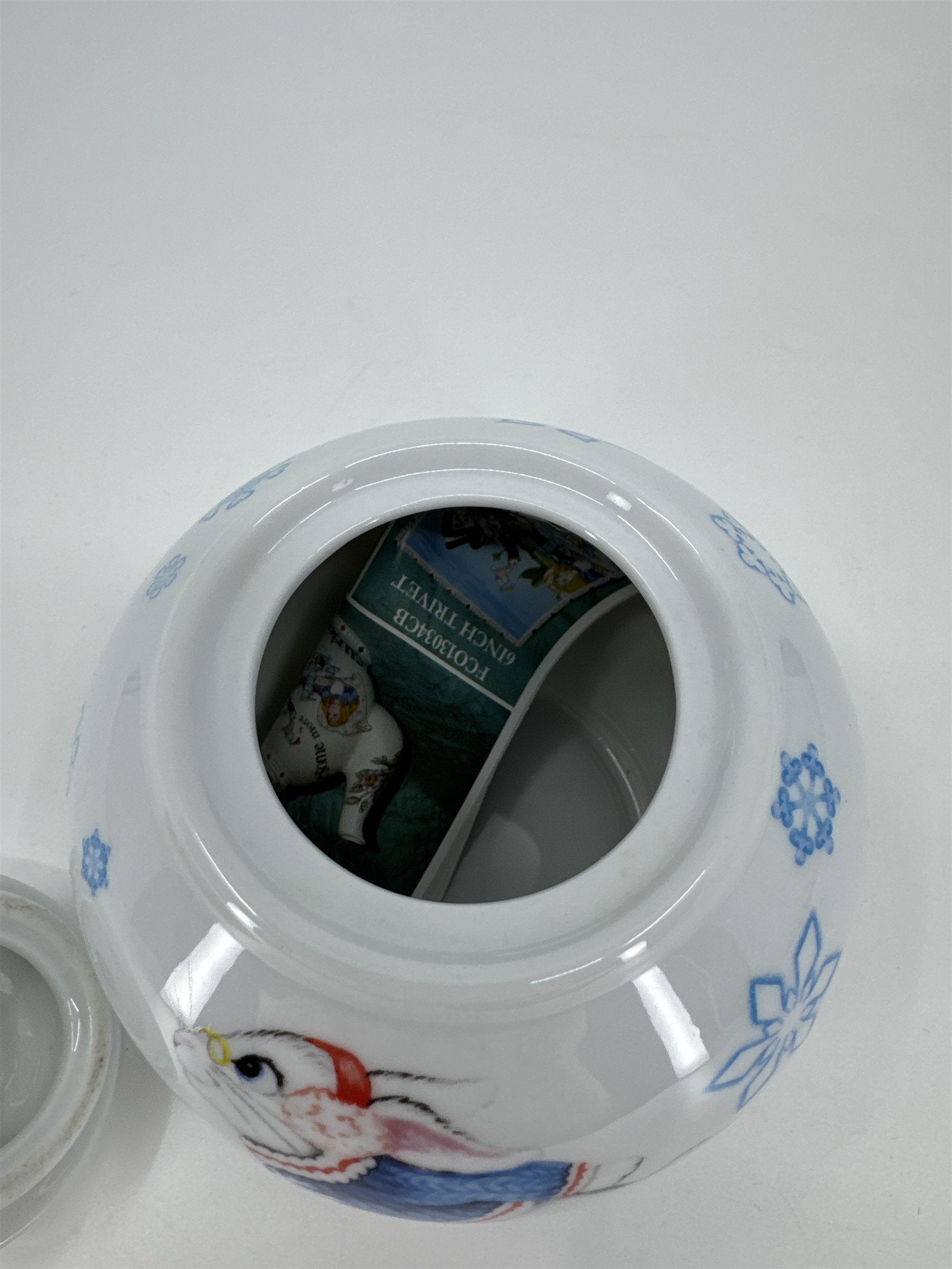 Cardew Design England Paul Cardew Alice in Wonderland Rabbit Sugar Covered Dish