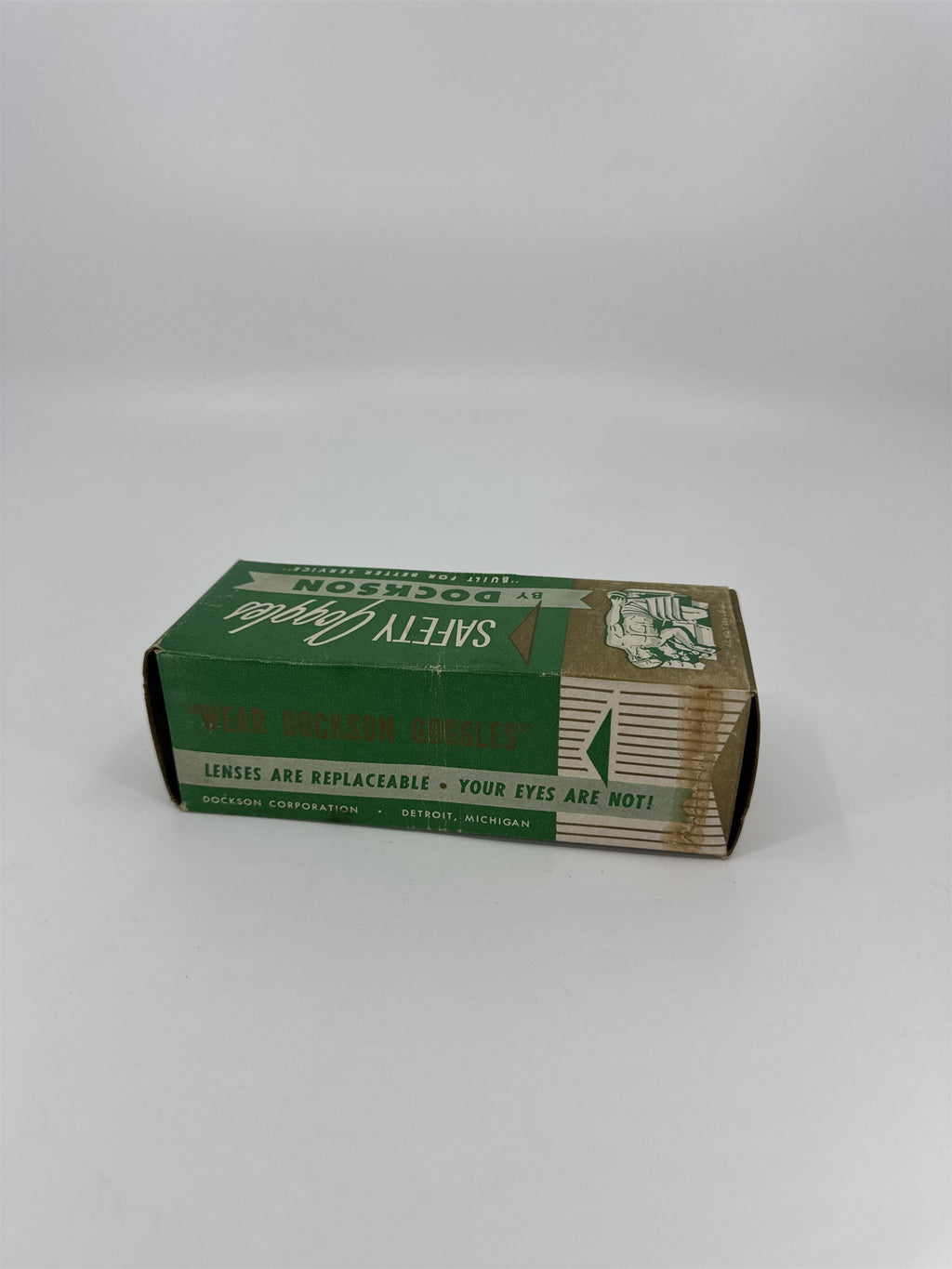 Empty Box for Safety Goggles by Dockson Detroit Michigan Vintage Empty Box