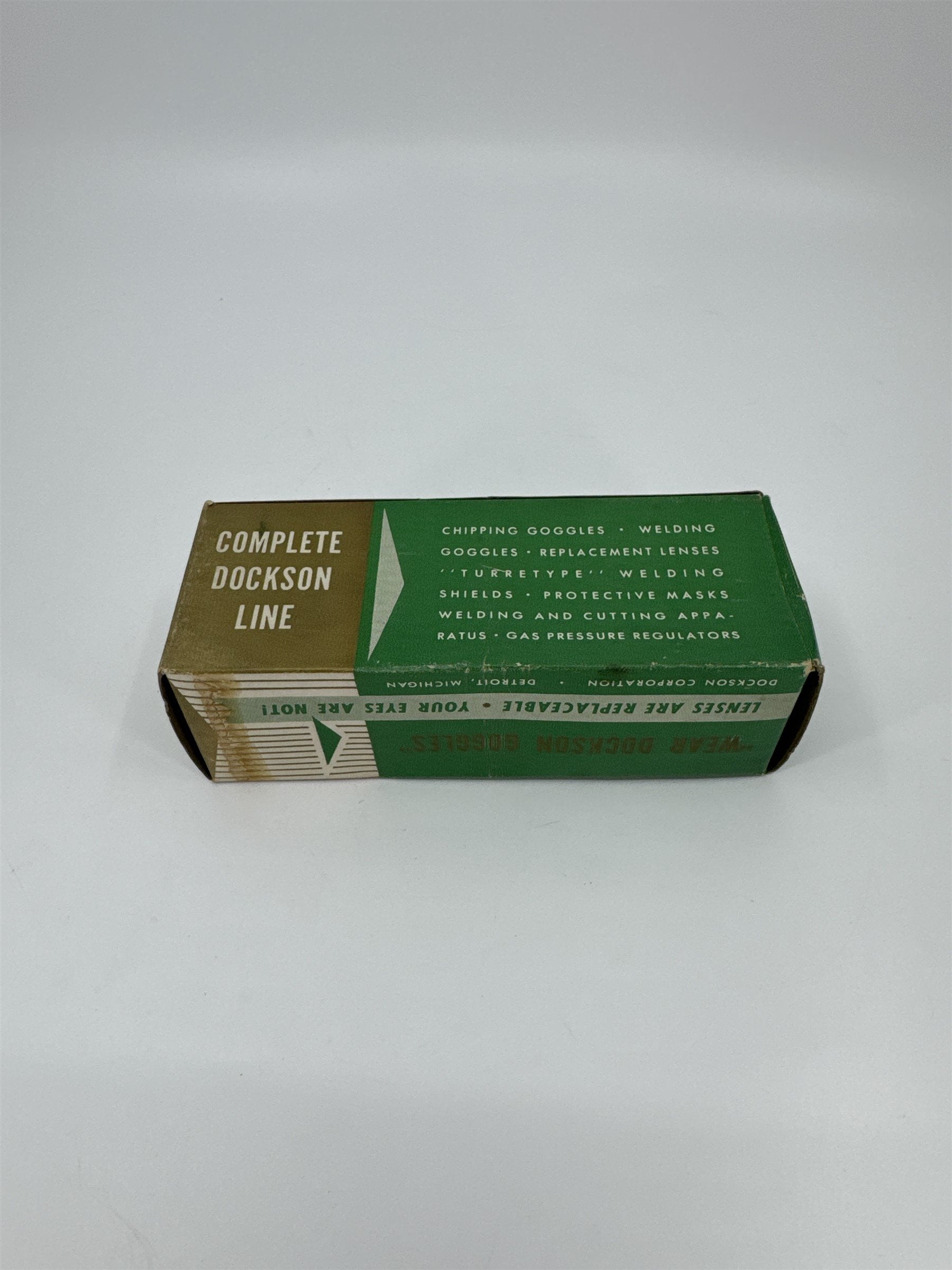 Empty Box for Safety Goggles by Dockson Detroit Michigan Vintage Empty Box