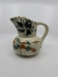 Vintage Franciscan Orange/Blue Flower with Leaves Hand Painted Milk Pitcher