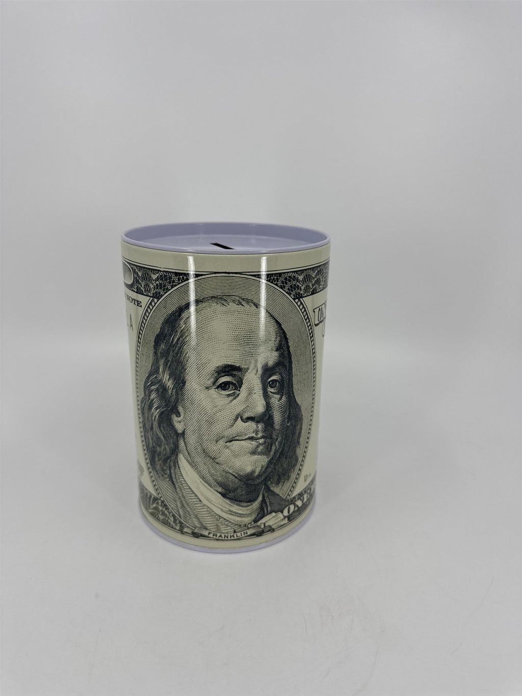 Tin Money Piggy Bank Savings 6" Ben Franklin Coin Jar Box Saver Great for Kids!