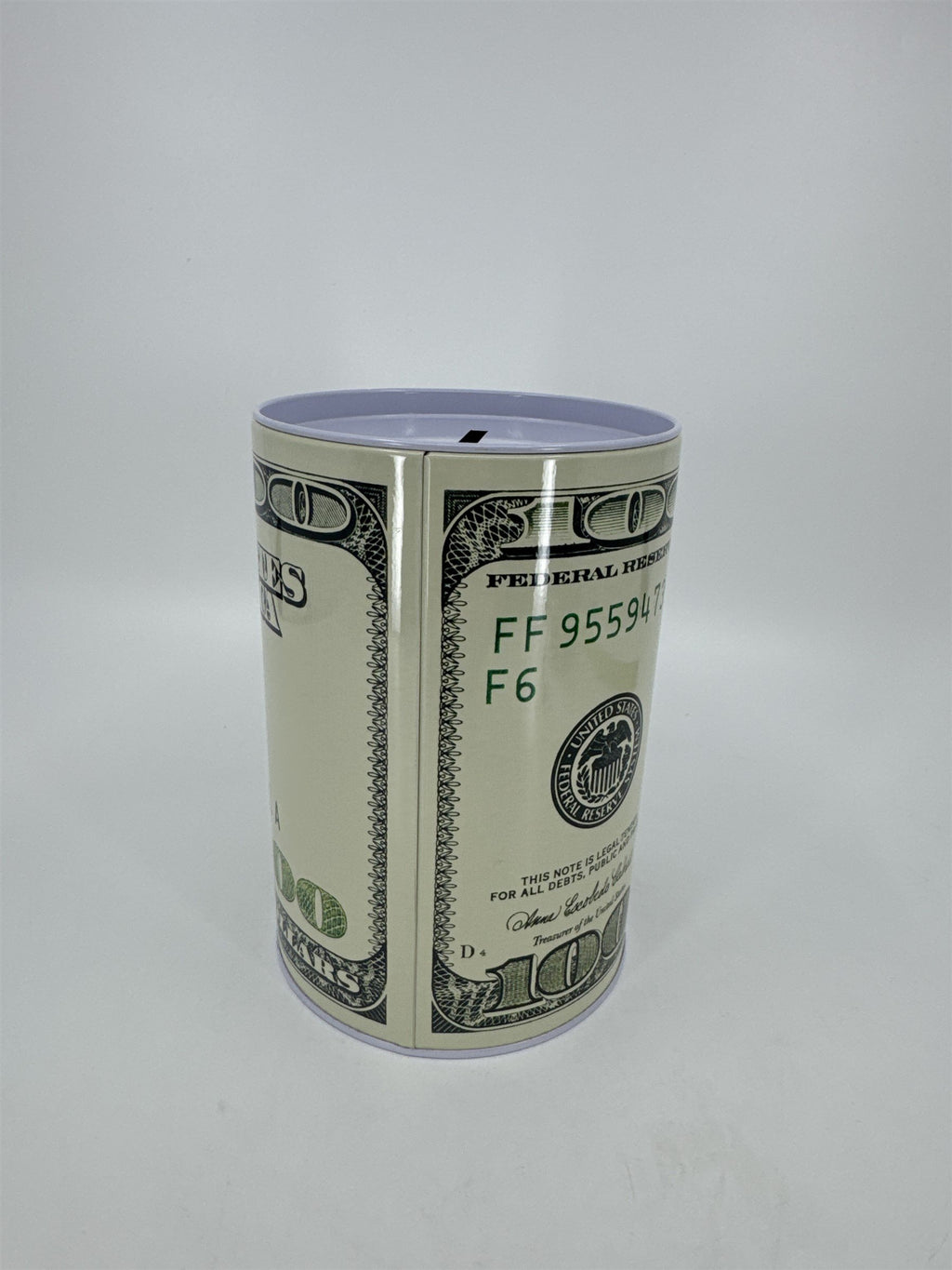 Tin Money Piggy Bank Savings 6" Ben Franklin Coin Jar Box Saver Great for Kids!