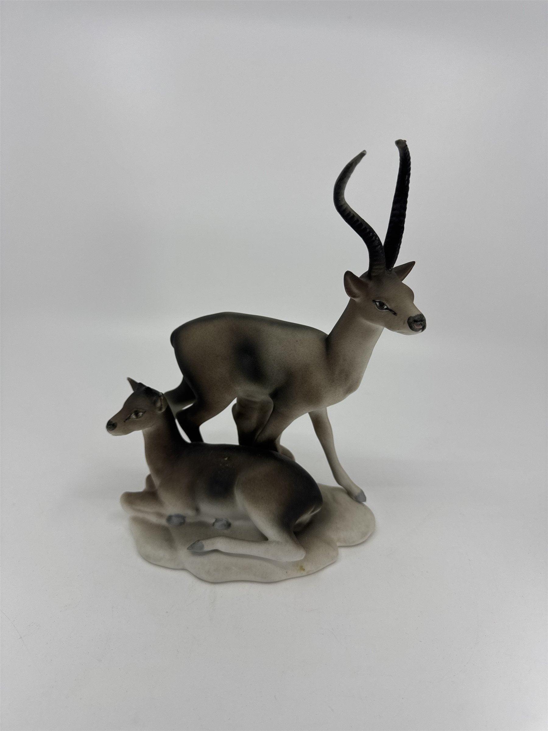 Vintage Tito Made in Spain Antelope Baby Figurine REPAIRED Ceramic Art