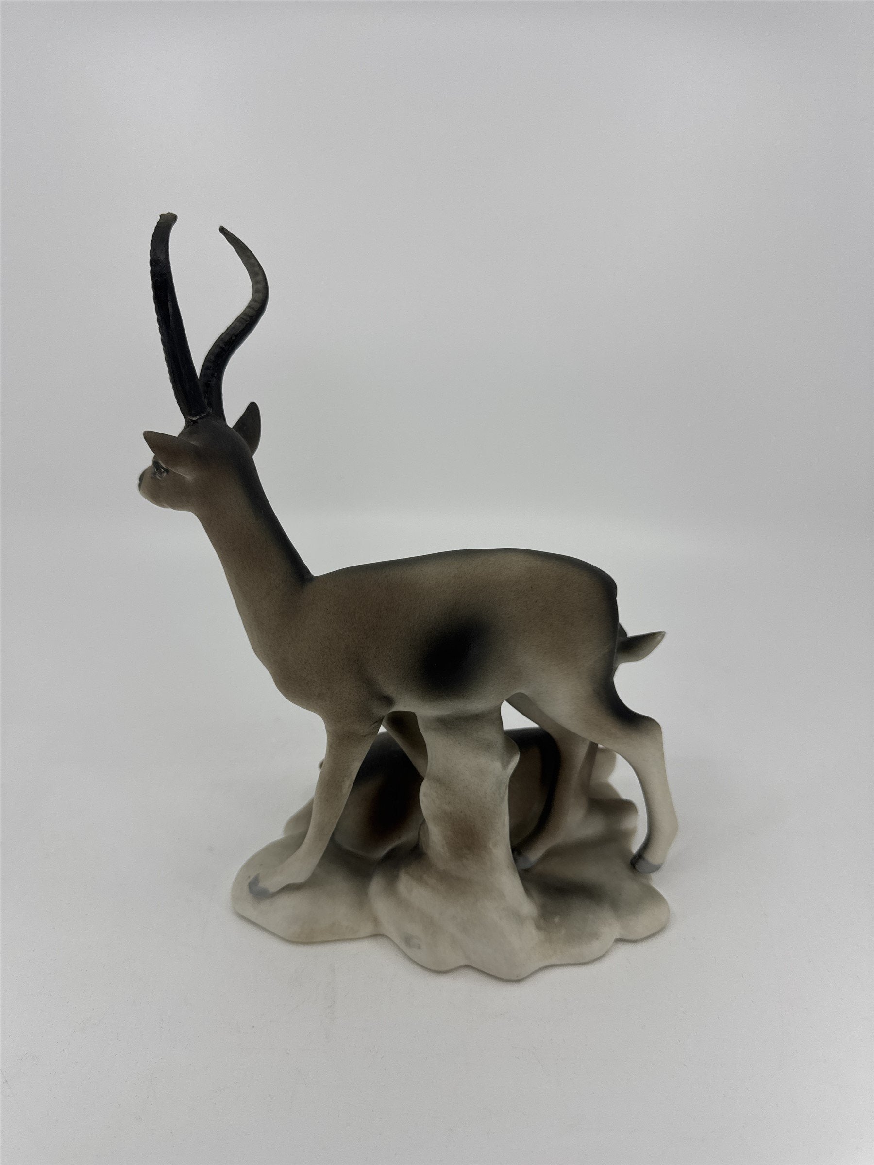 Vintage Tito Made in Spain Antelope Baby Figurine REPAIRED Ceramic Art