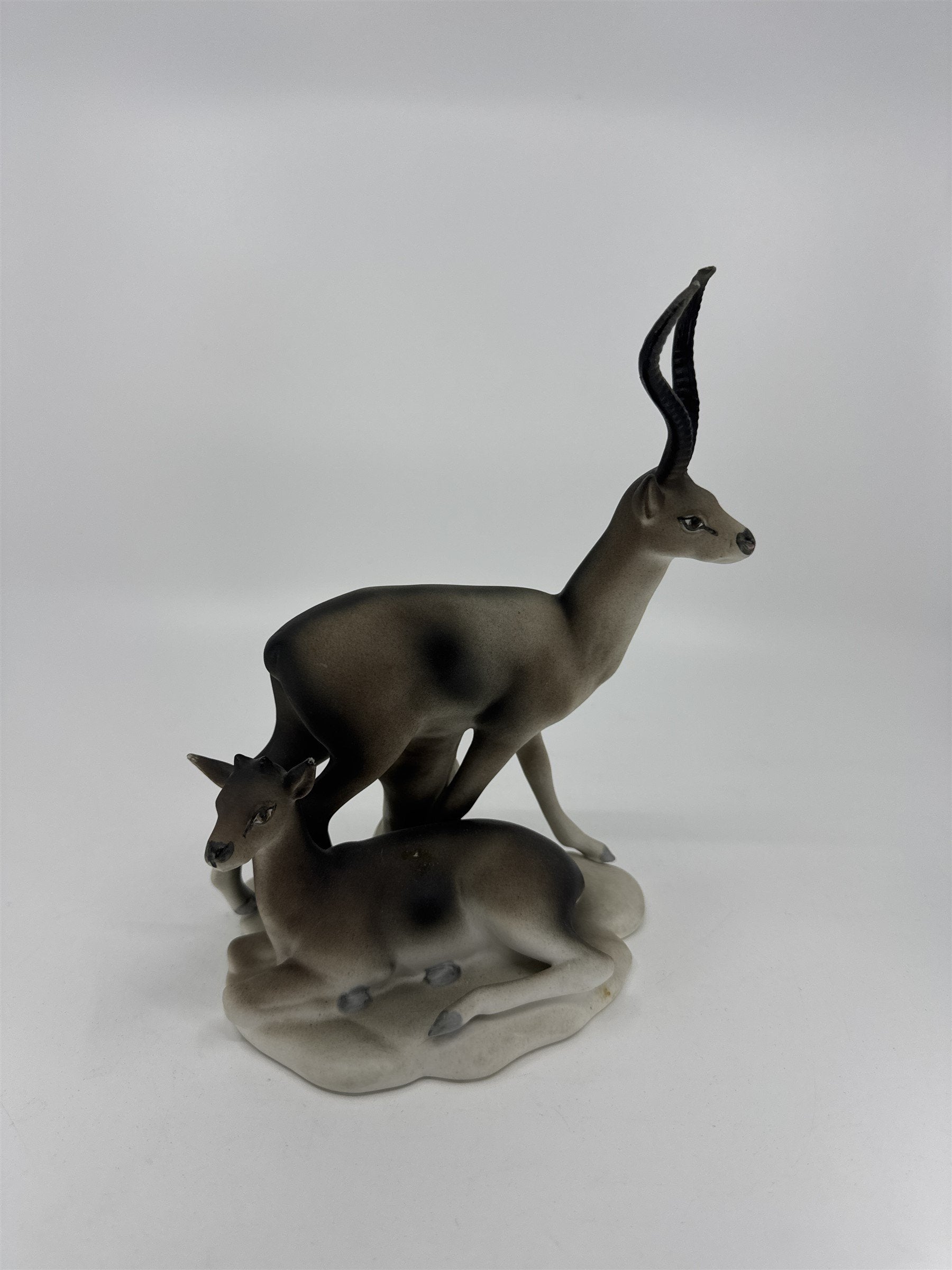 Vintage Tito Made in Spain Antelope Baby Figurine REPAIRED Ceramic Art