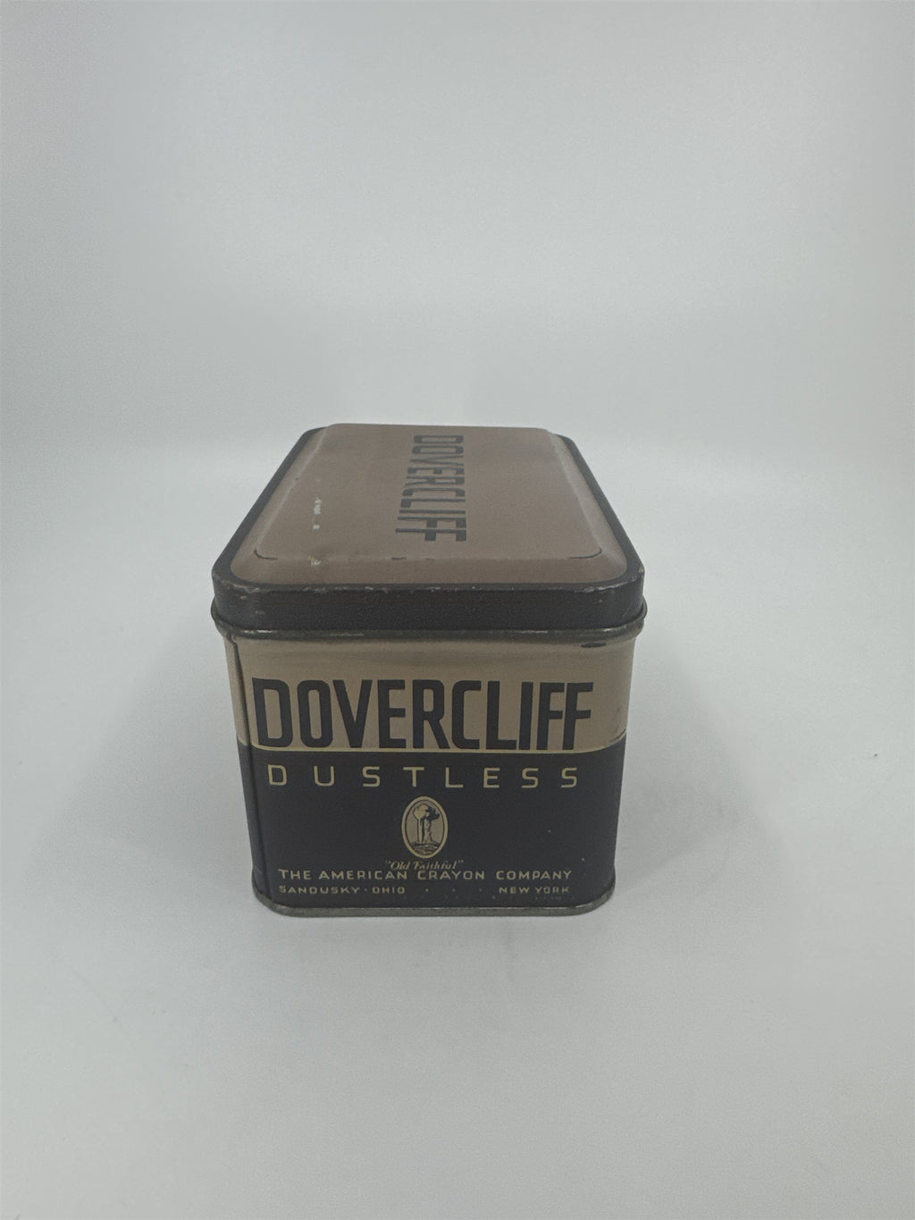 Vintage Dovercliff Dustless Old Faithful The American Crayon Company Ohio NY Tin