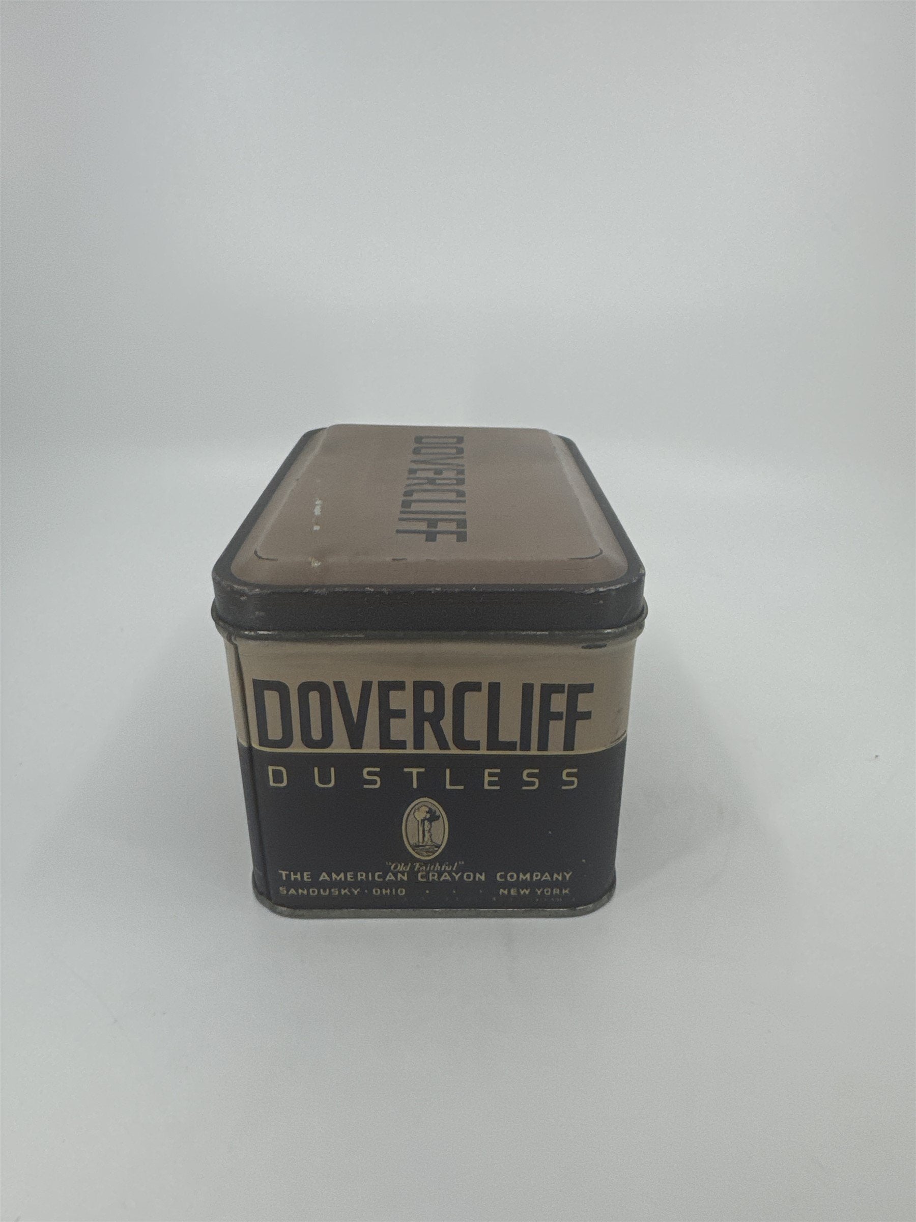Vintage Dovercliff Dustless Old Faithful The American Crayon Company Ohio NY Tin