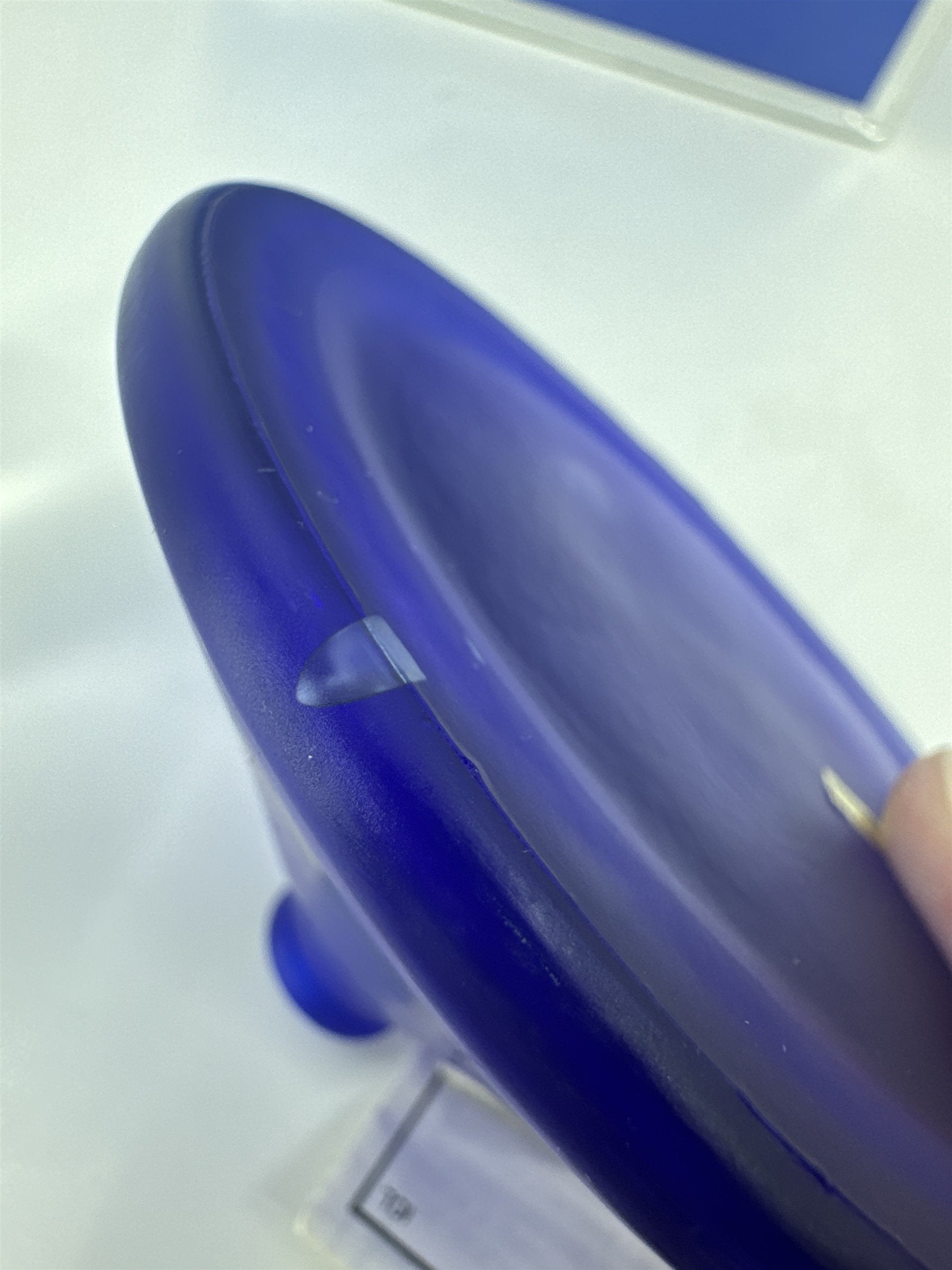 NOS Celestial Cobalt Glass Oil Candle /w Wick and Oil