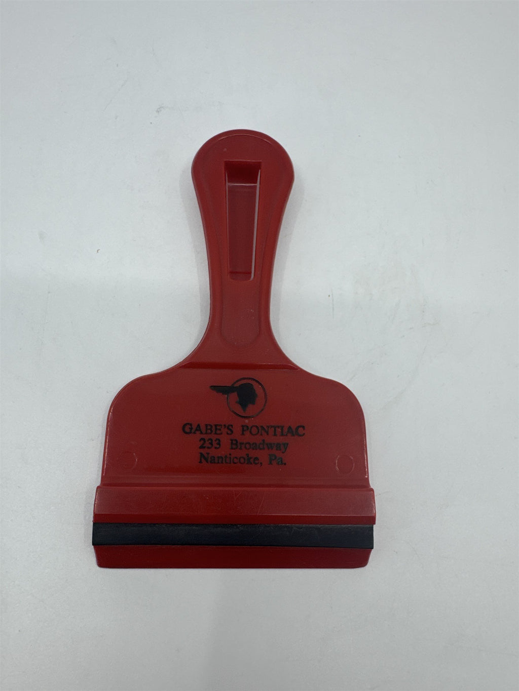 Vintage 60s Nanticoke PA Gabe's Pontiac Auto Car Dealership Promo Ice Scraper
