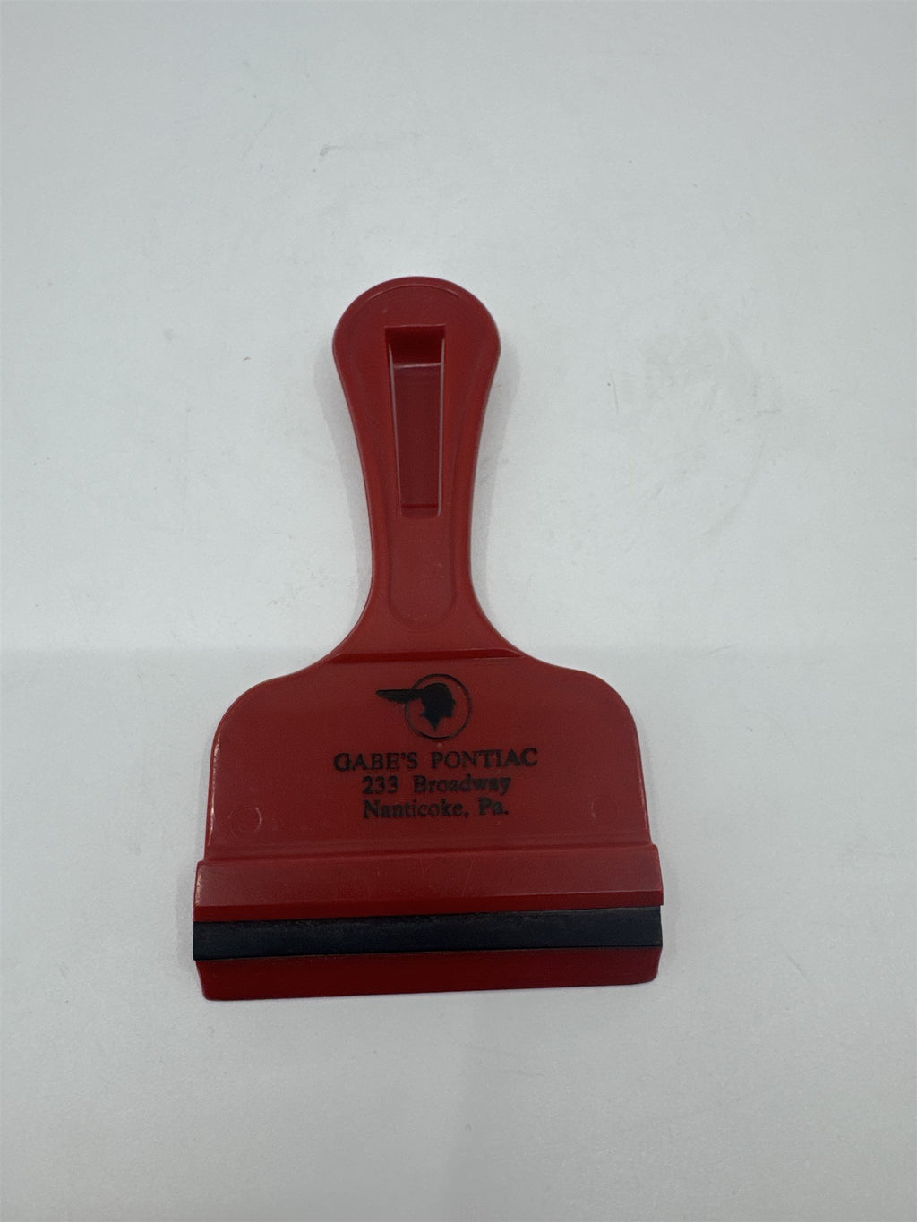 Vintage 60s Nanticoke PA Gabe's Pontiac Auto Car Dealership Promo Ice Scraper