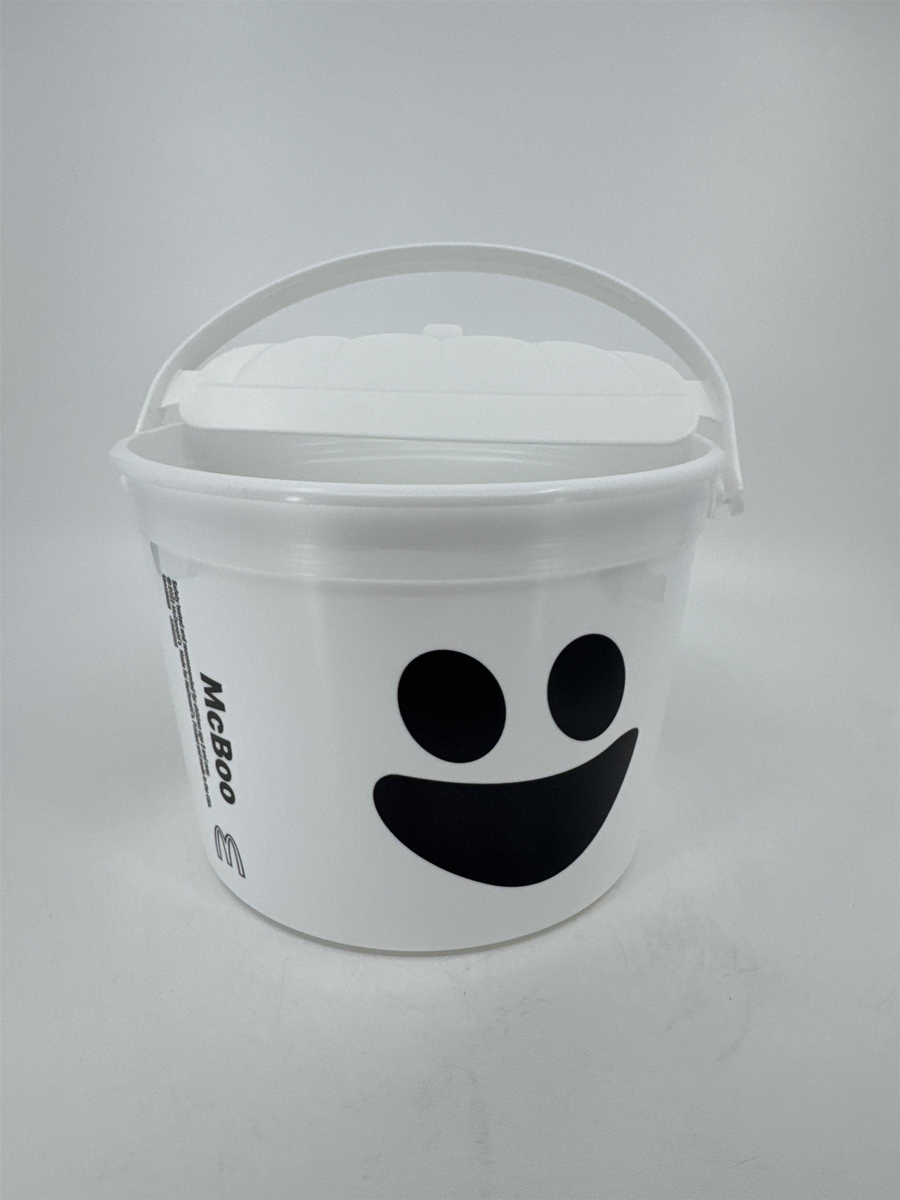 2022 McDonald's McBoo Ghost Pail Orange Happy Meal Toy Halloween Bucket