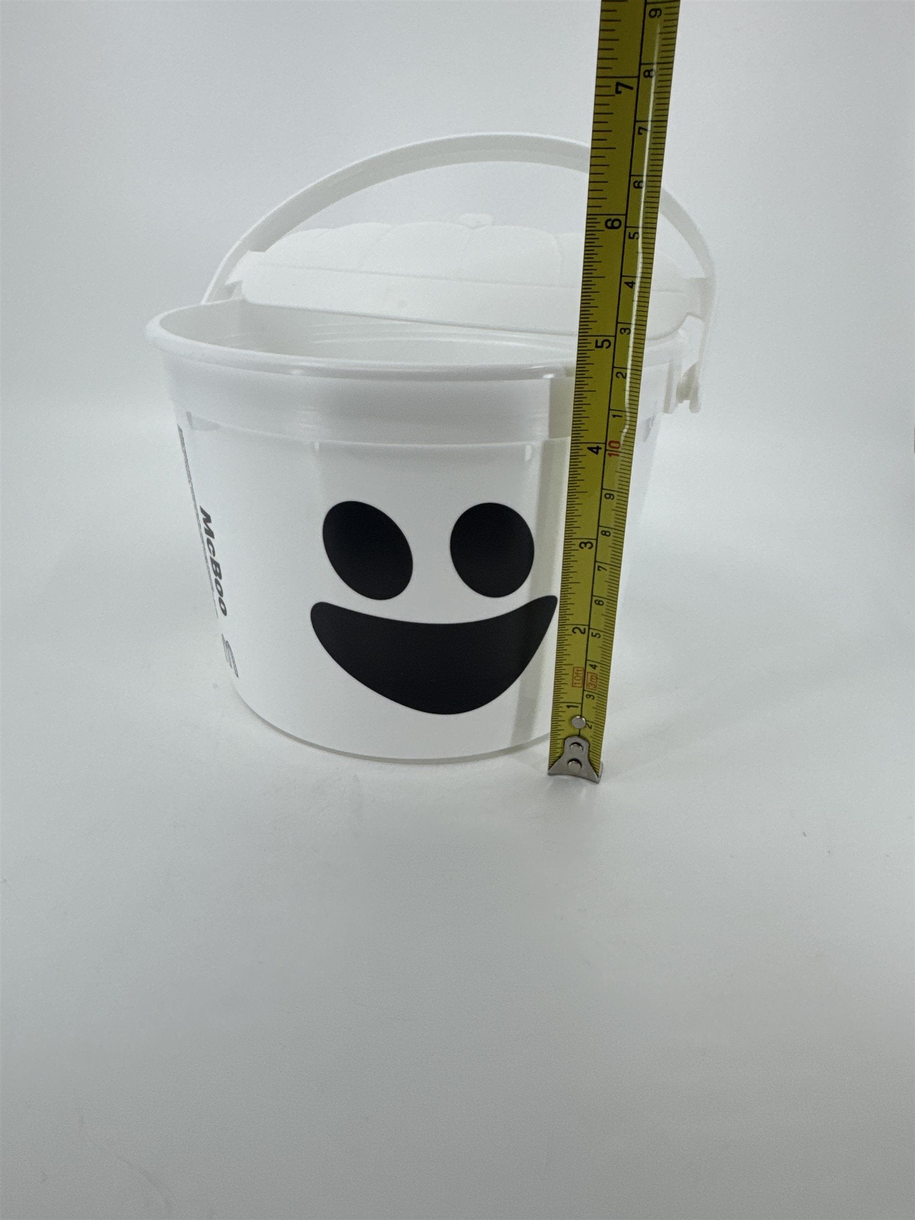 2022 McDonald's McBoo Ghost Pail Orange Happy Meal Toy Halloween Bucket