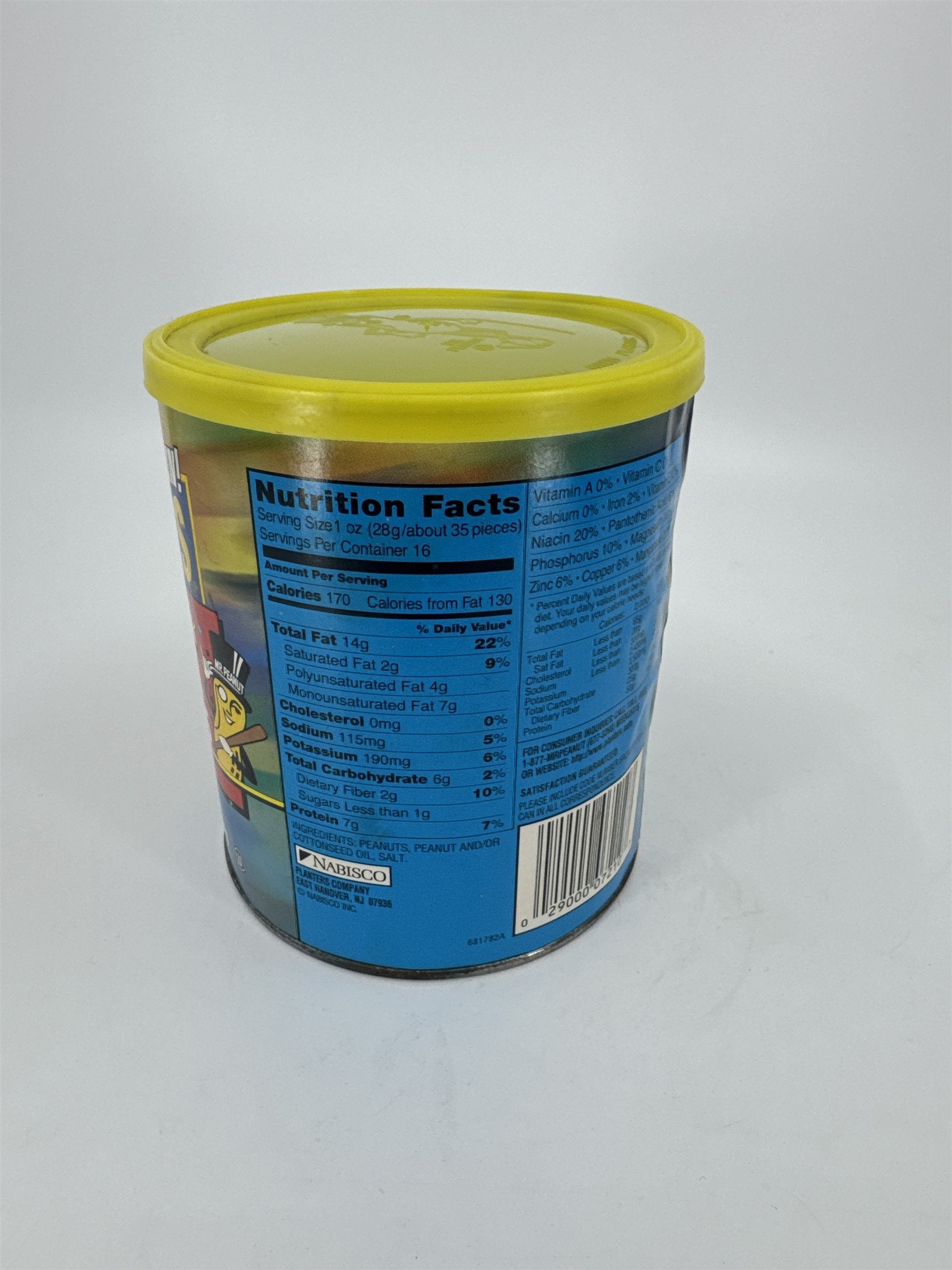 Vintage Empty Planters Peanuts Grand Slam Party Pack 1 LB Container Nabisco 2000