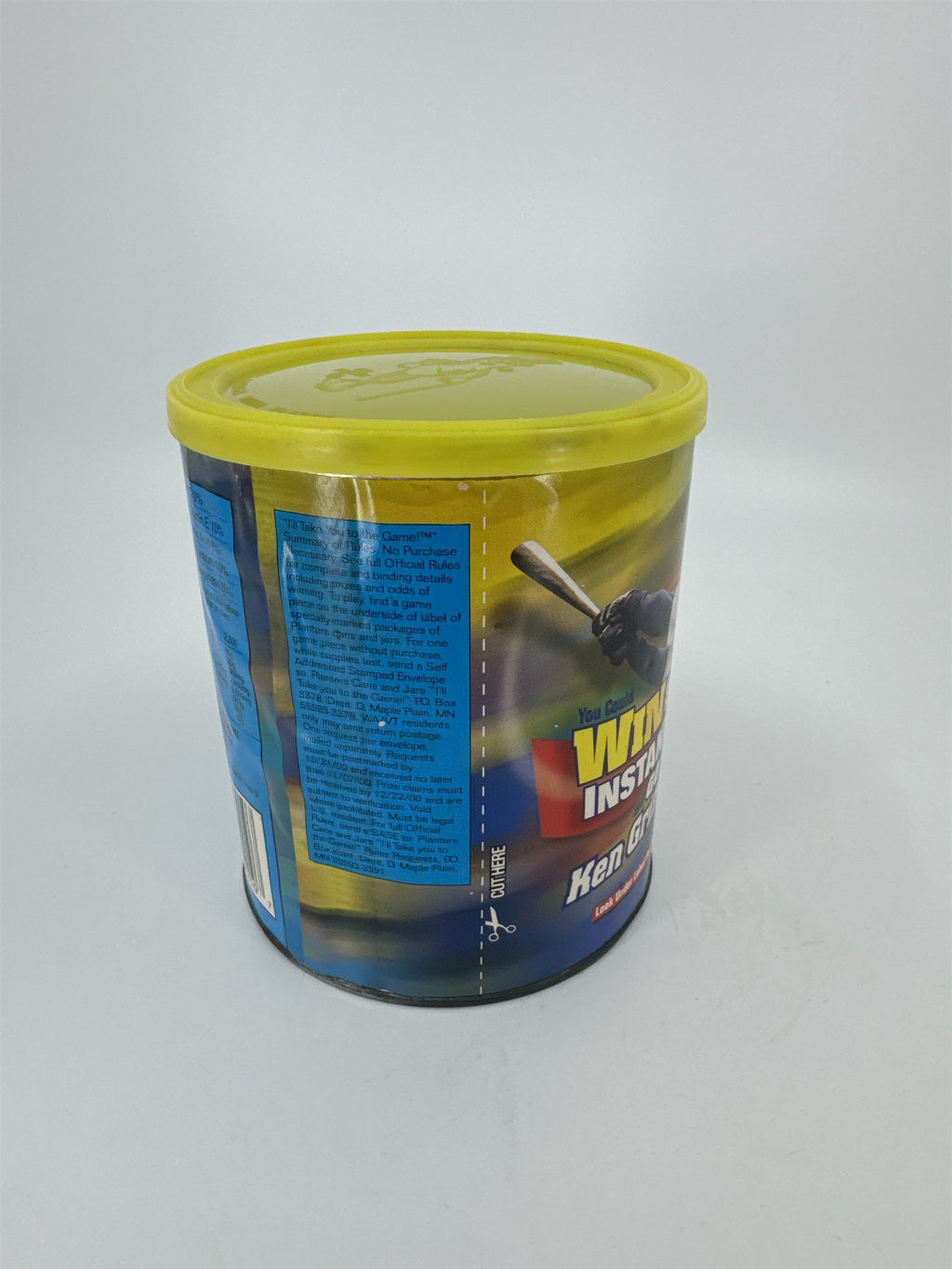 Vintage Empty Planters Peanuts Grand Slam Party Pack 1 LB Container Nabisco 2000