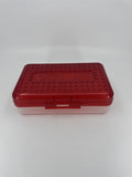 Vintage Spacemaker Pencil Box /w Hatch Latching Lid Newell Office Products RED