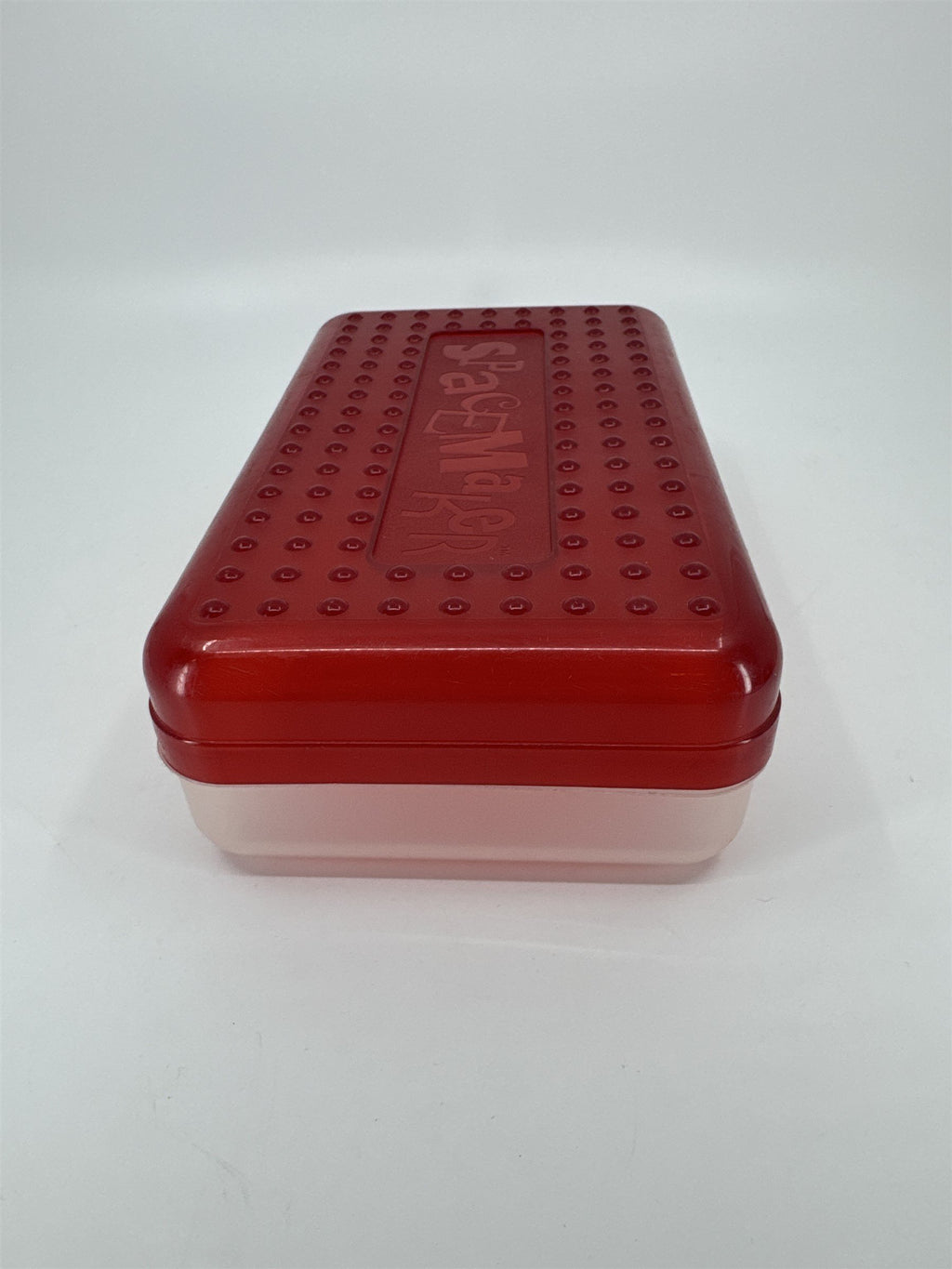 Vintage Spacemaker Pencil Box /w Hatch Latching Lid Newell Office Products RED