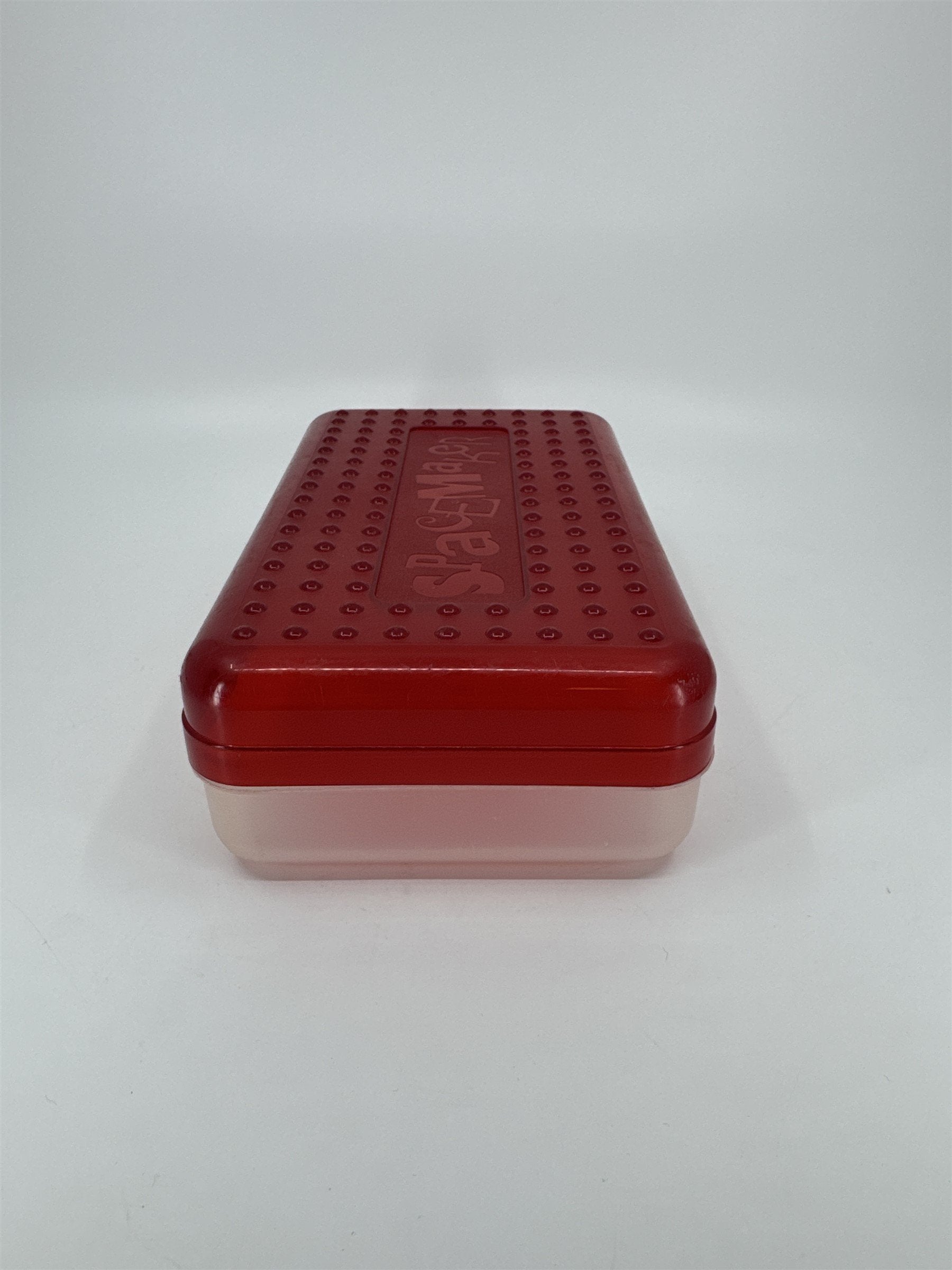 Vintage Spacemaker Pencil Box /w Hatch Latching Lid Newell Office Products RED
