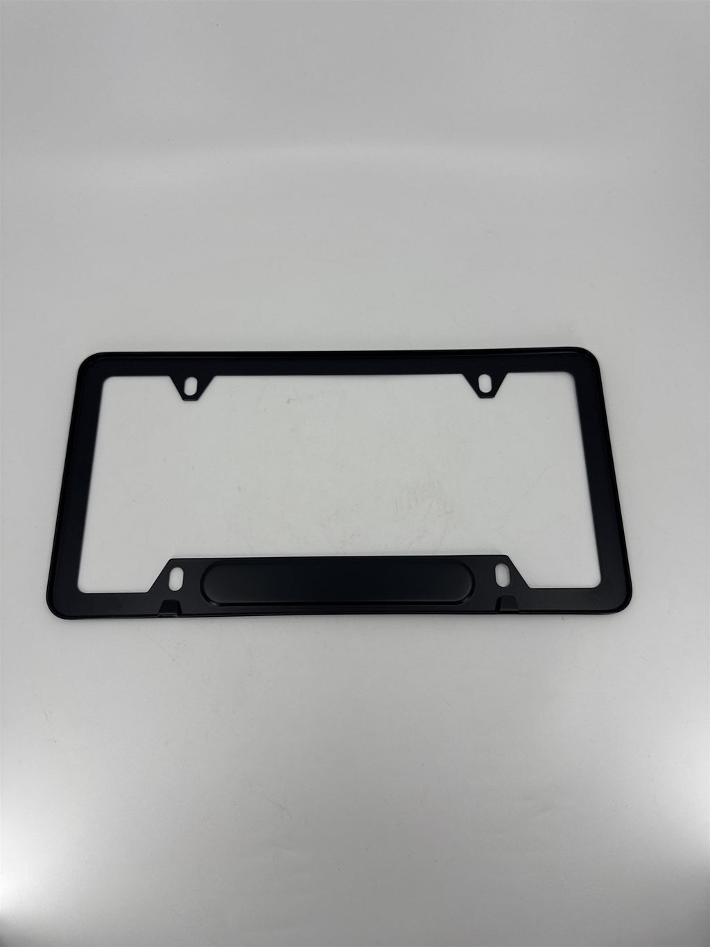 Lincoln Luxury Matte Black Metal License Plate Frame (Frame Only)
