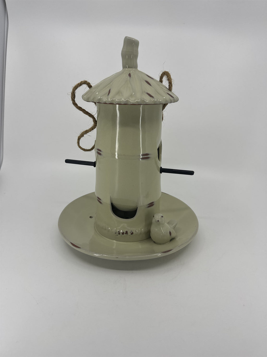 Home Interiors Better Homes & Gardens Hanging Ceramic Bird Feeder Hanging Decor