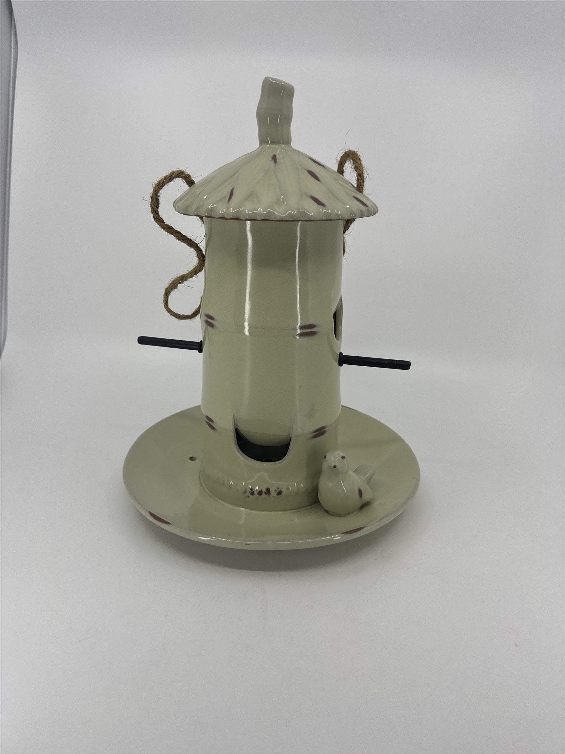 Home Interiors Better Homes & Gardens Hanging Ceramic Bird Feeder Hanging Decor